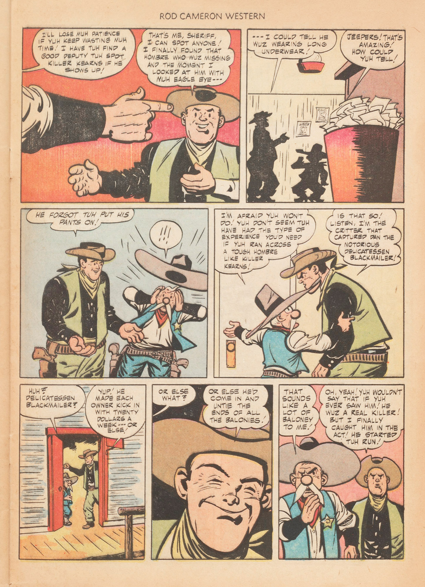 Read online Rod Cameron Western comic -  Issue #4 - 33