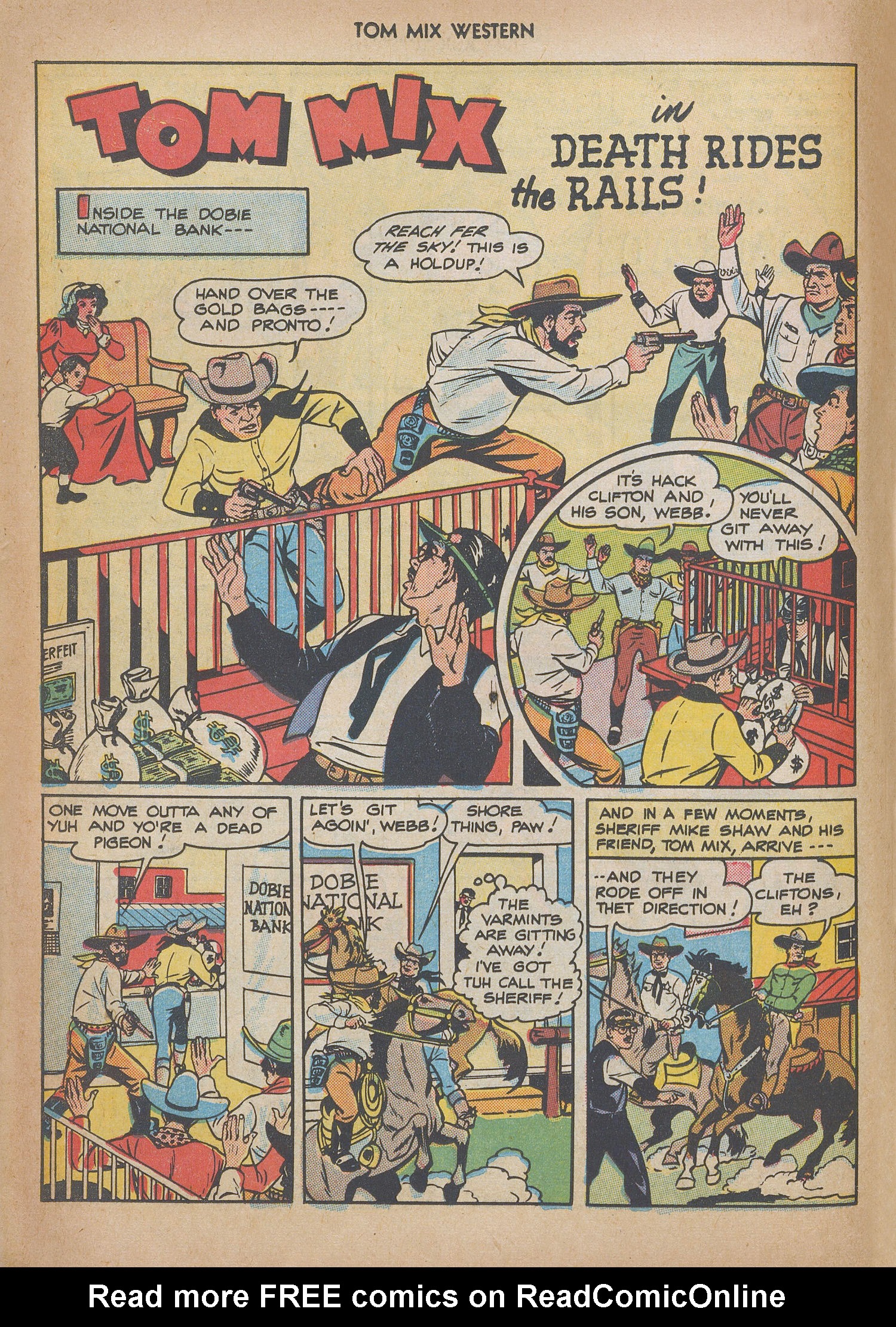 Read online Tom Mix Western (1948) comic -  Issue #12 - 24
