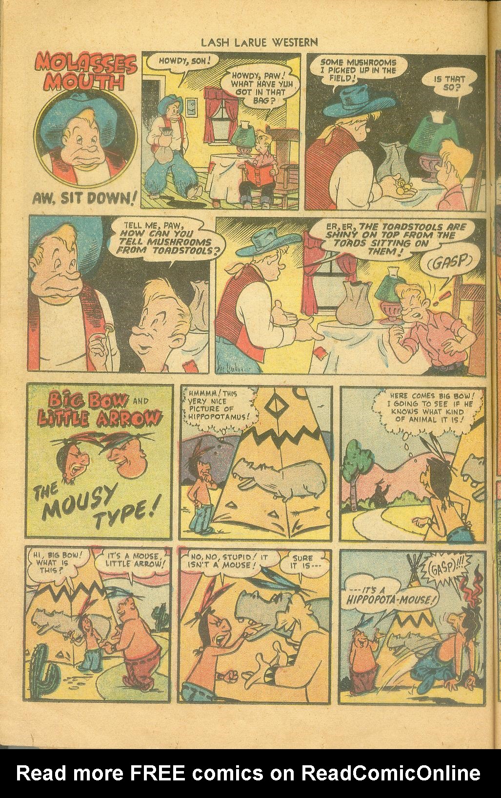 Read online Lash Larue Western (1949) comic -  Issue #43 - 16