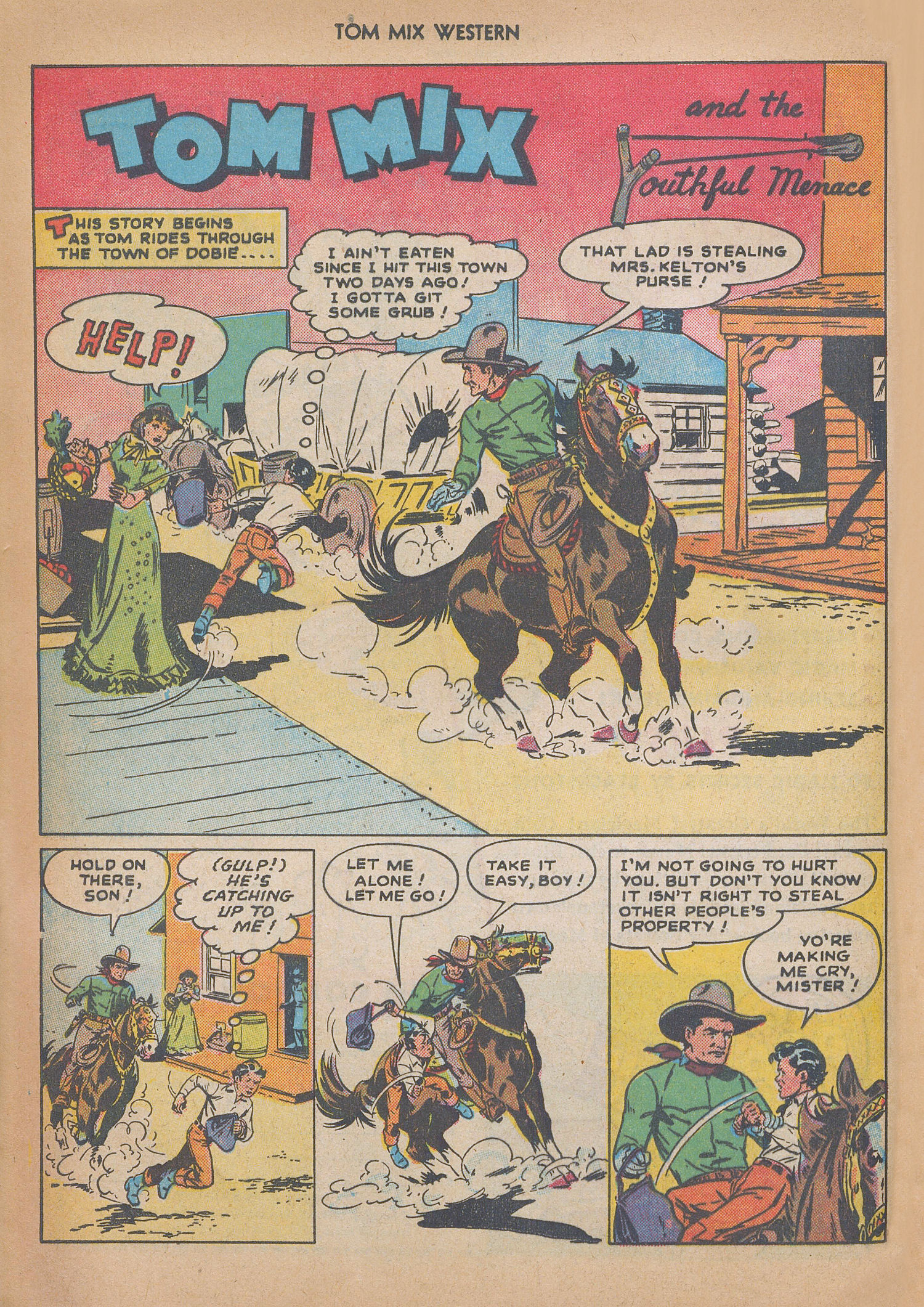 Read online Tom Mix Western (1948) comic -  Issue #12 - 16