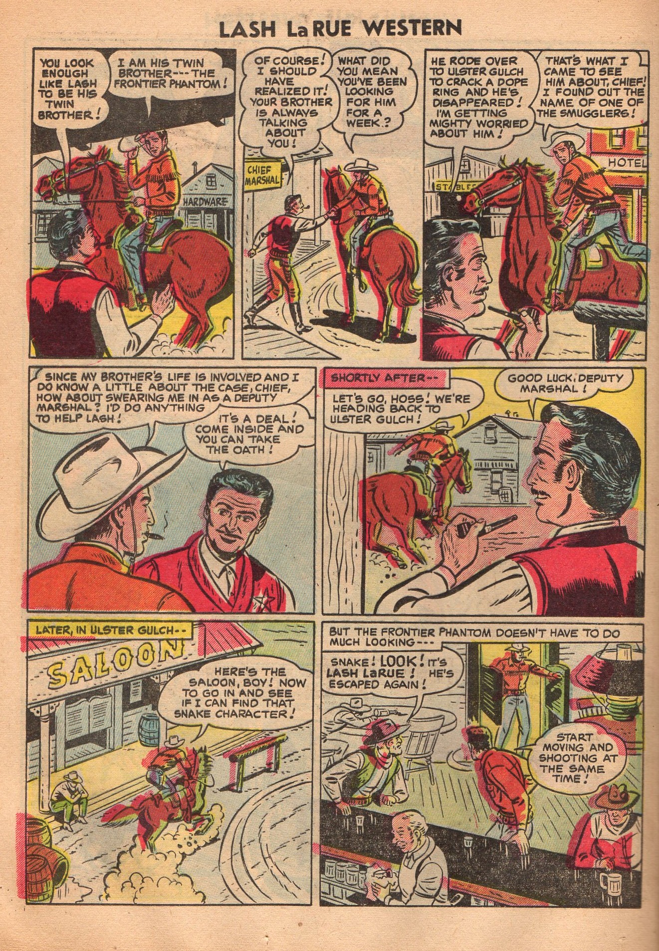 Read online Lash Larue Western (1949) comic -  Issue #52 - 24