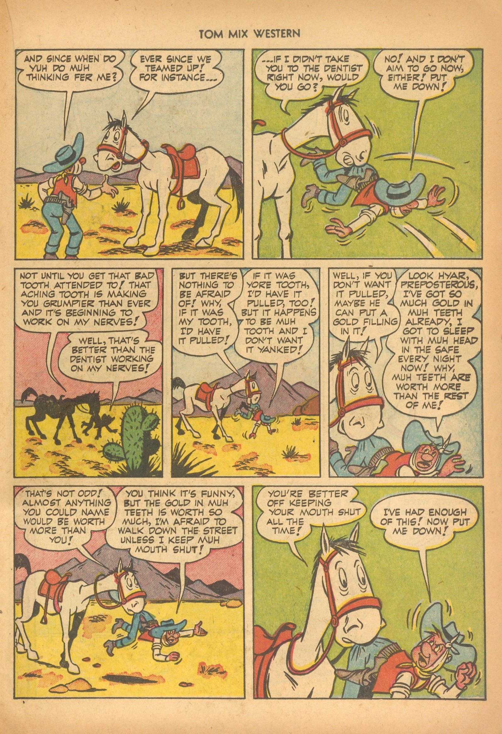 Read online Tom Mix Western (1948) comic -  Issue #56 - 23
