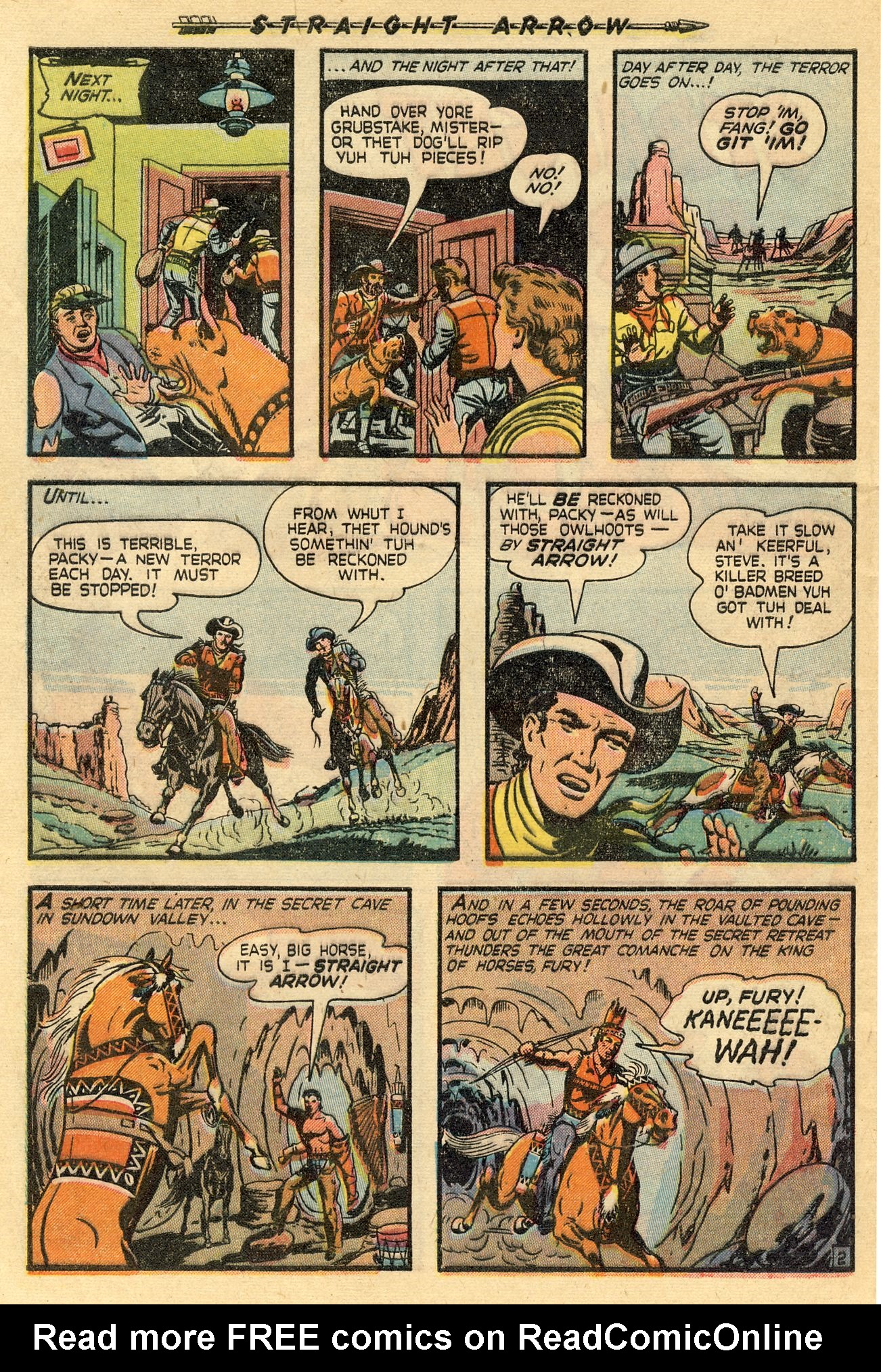 Read online Straight Arrow comic -  Issue #8 - 28