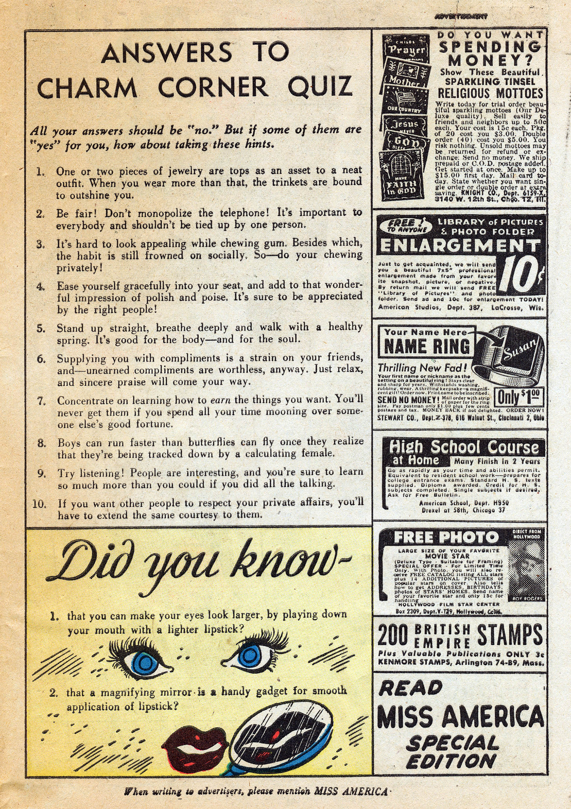 Read online Miss America Magazine comic -  Issue #62 - 48