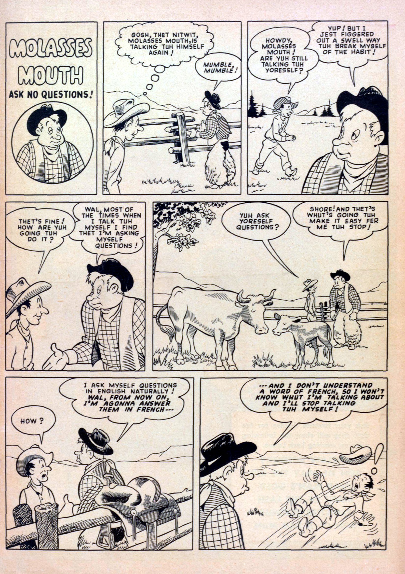 Read online Lash Larue Western (1949) comic -  Issue #5 - 35