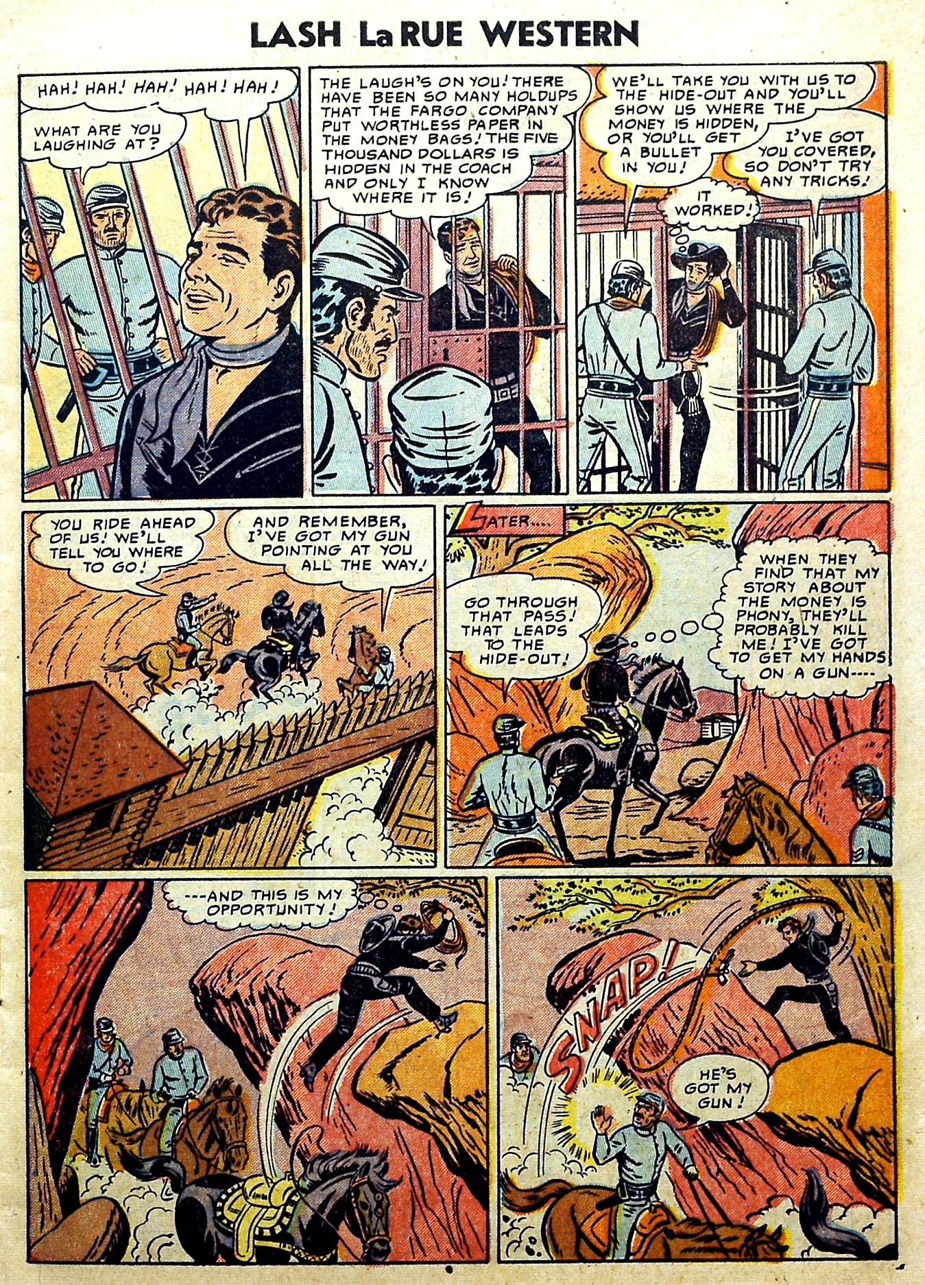 Read online Lash Larue Western (1949) comic -  Issue #51 - 15