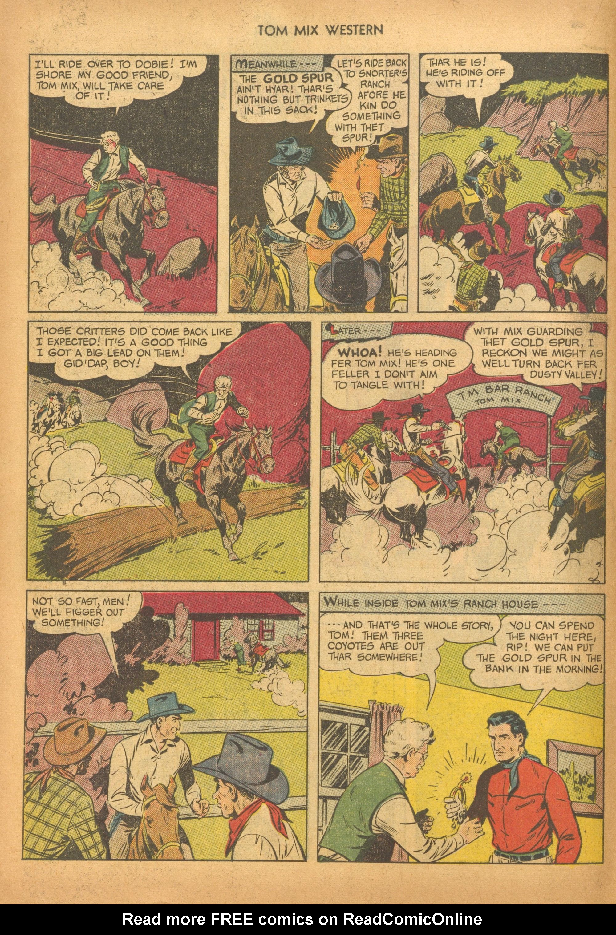 Read online Tom Mix Western (1948) comic -  Issue #28 - 18