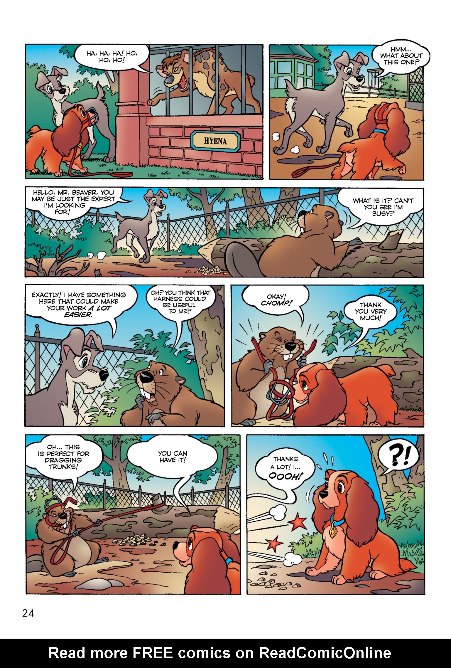 Read online Disney Lady and the Tramp: The Story of the Movie in Comics comic -  Issue # Full - 25