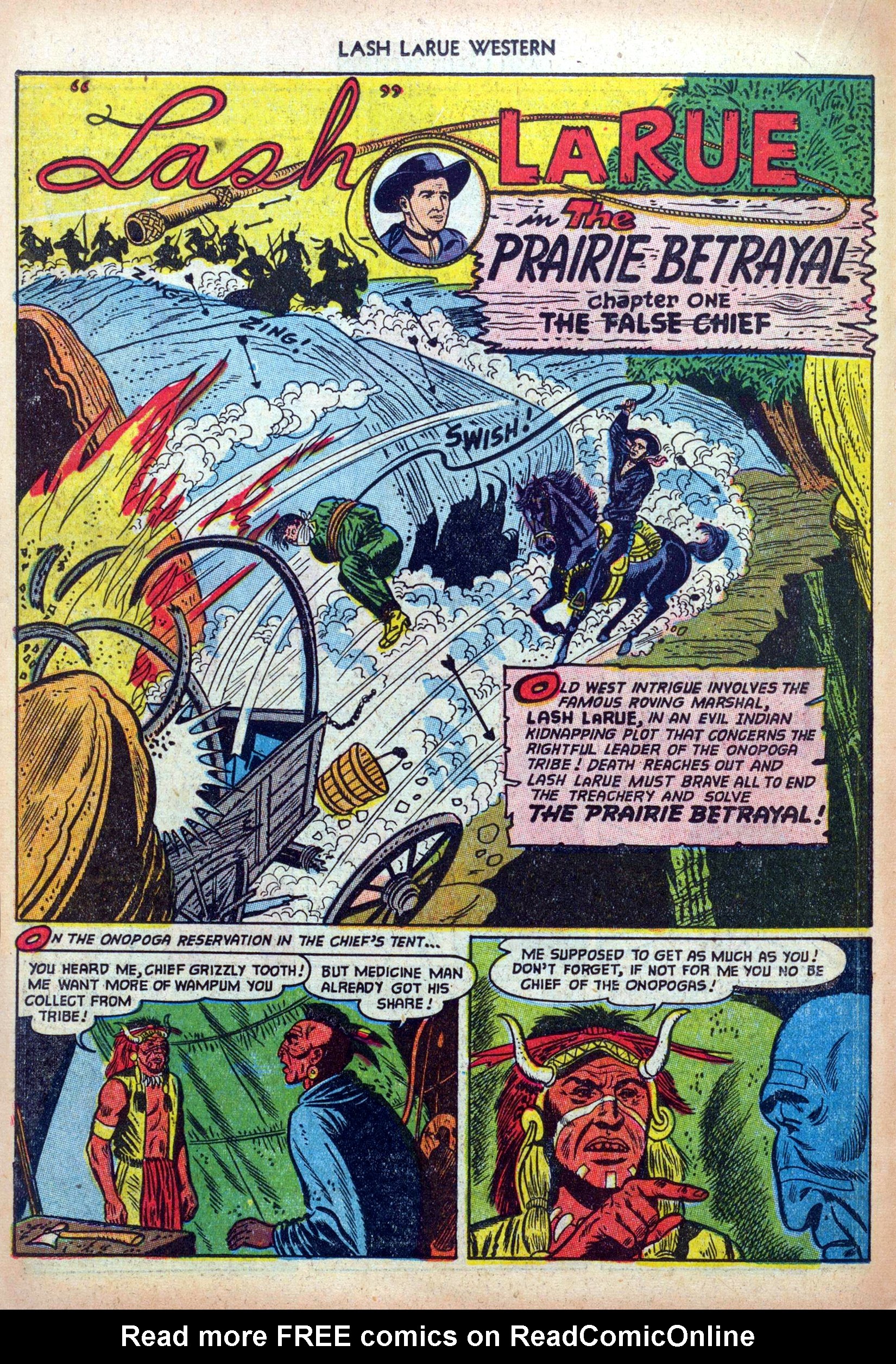 Read online Lash Larue Western (1949) comic -  Issue #33 - 18