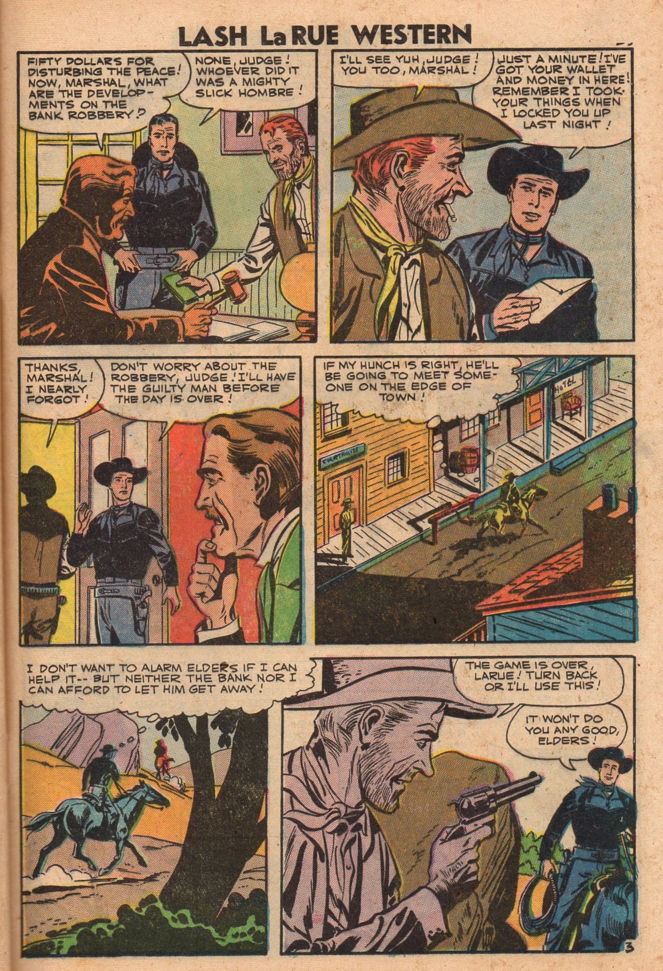 Read online Lash Larue Western (1949) comic -  Issue #64 - 25