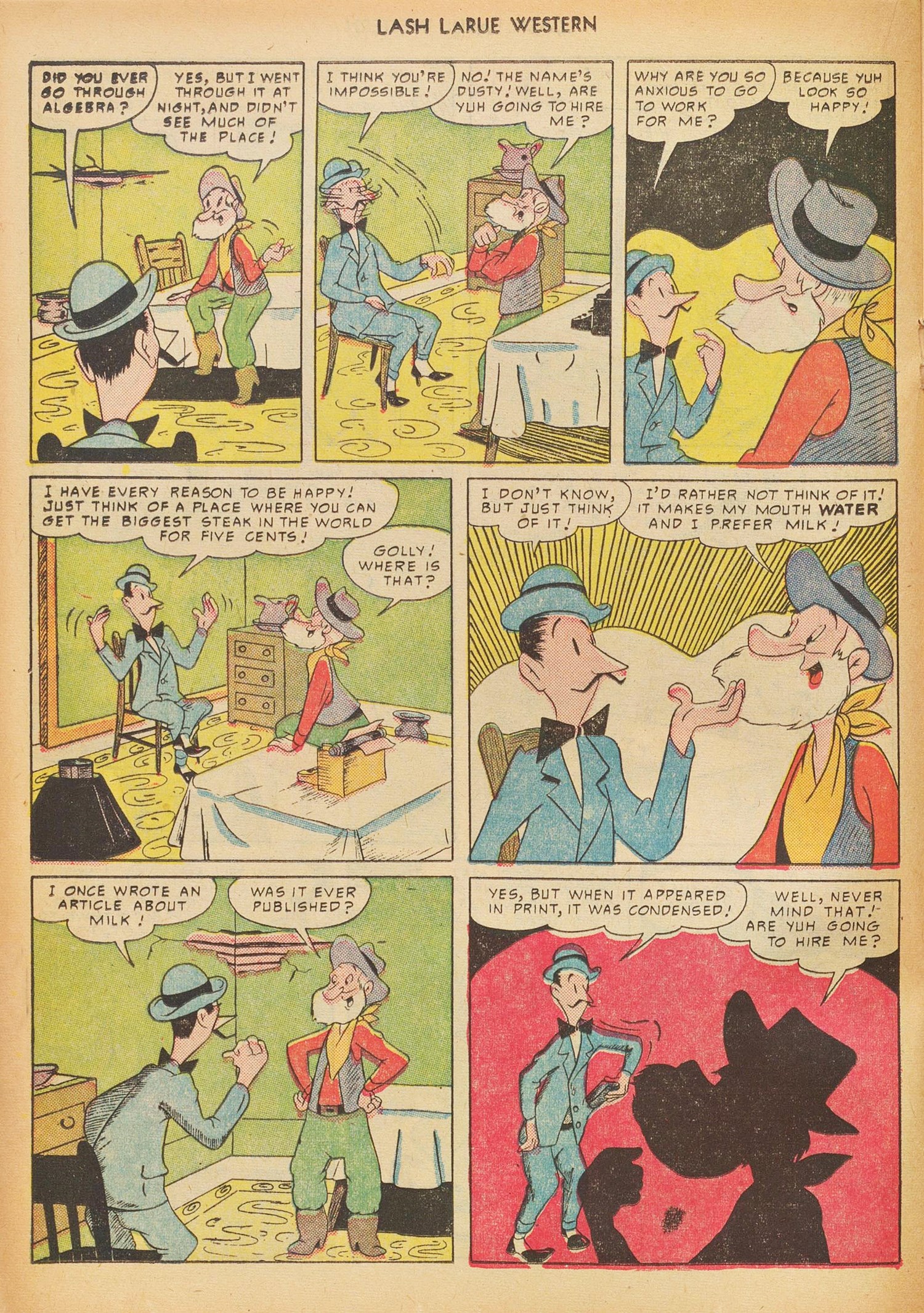 Read online Lash Larue Western (1949) comic -  Issue #17 - 20