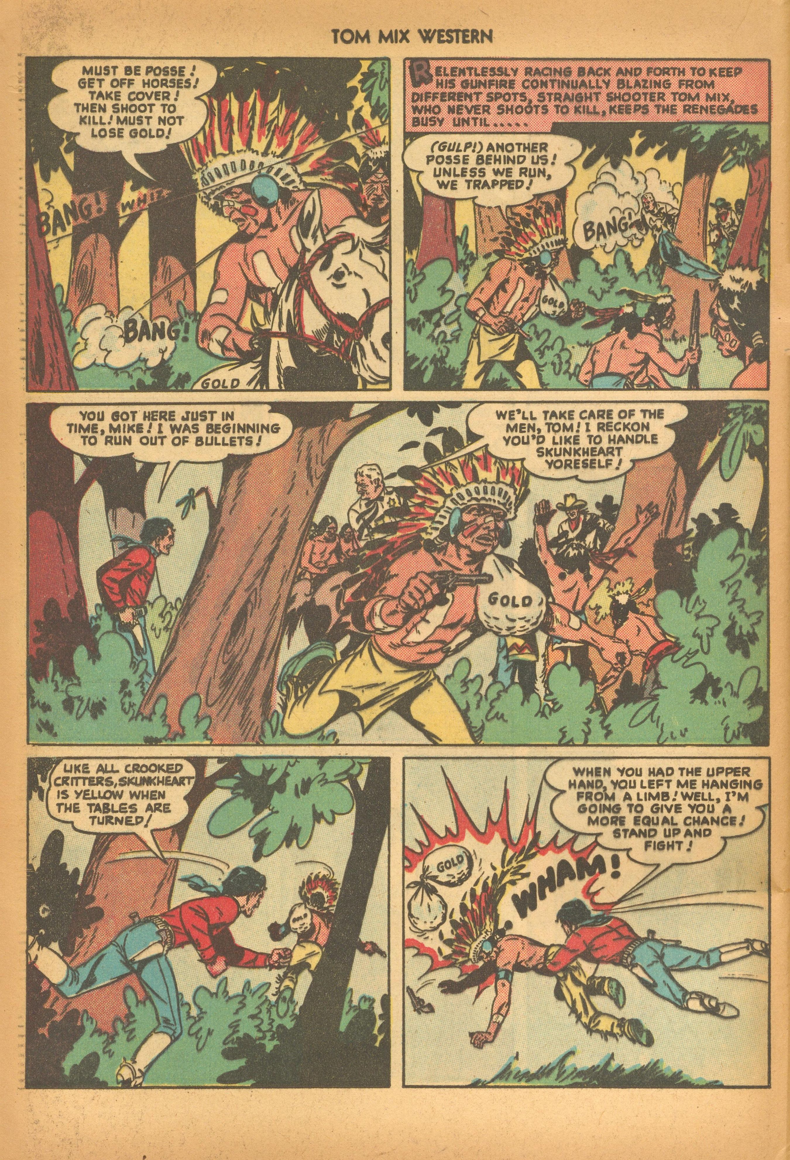 Read online Tom Mix Western (1948) comic -  Issue #18 - 24