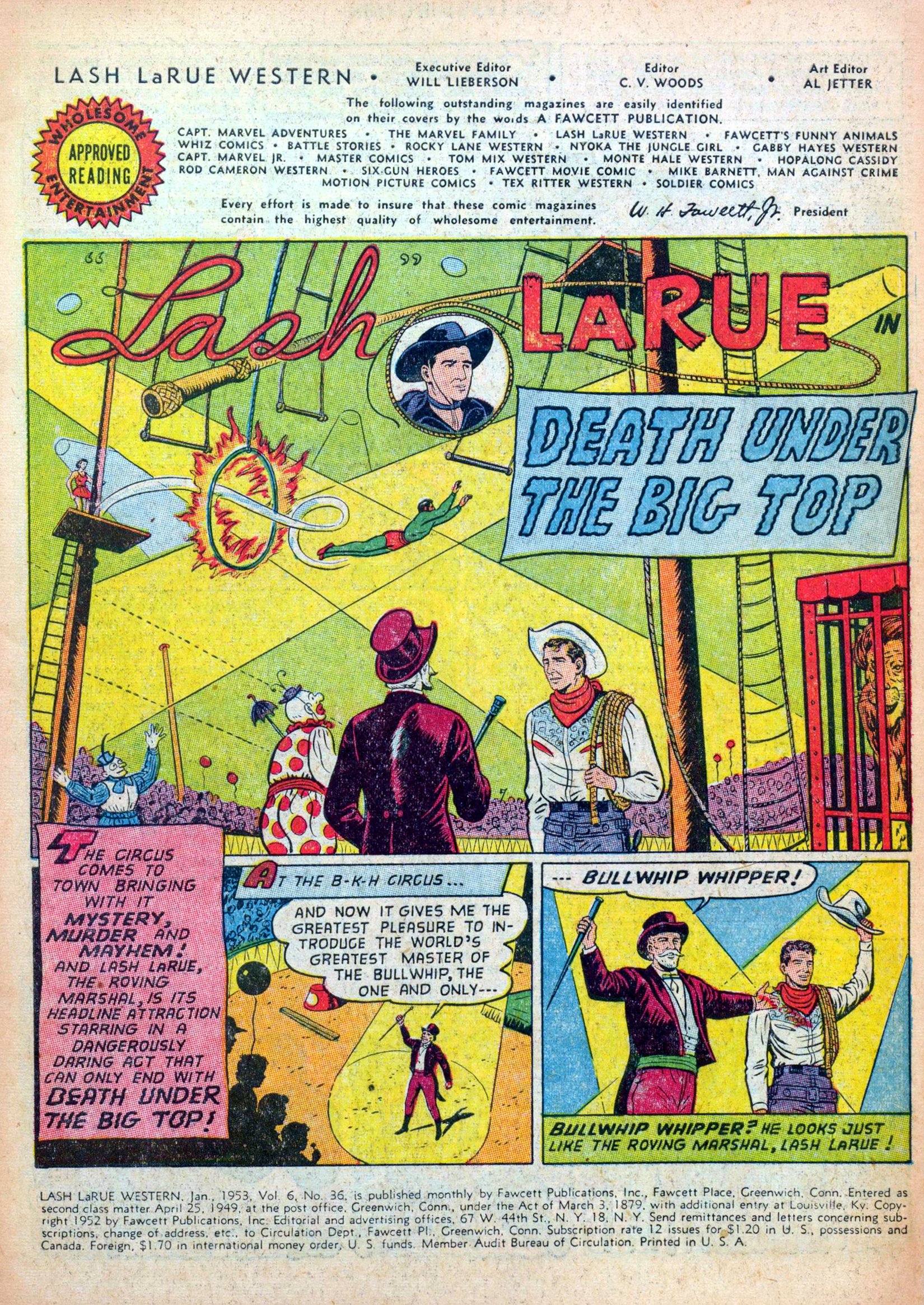 Read online Lash Larue Western (1949) comic -  Issue #36 - 3