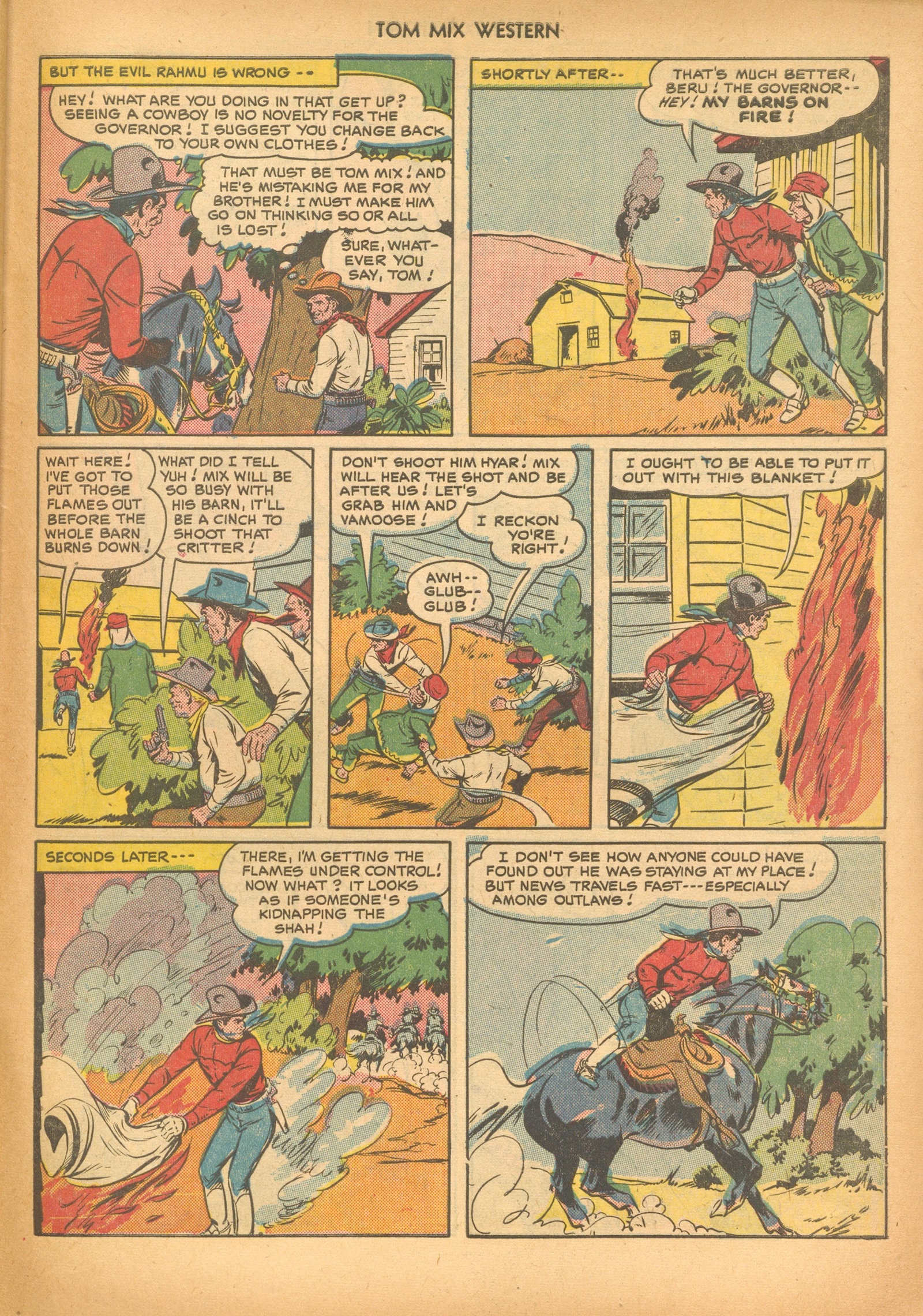 Read online Tom Mix Western (1948) comic -  Issue #33 - 47