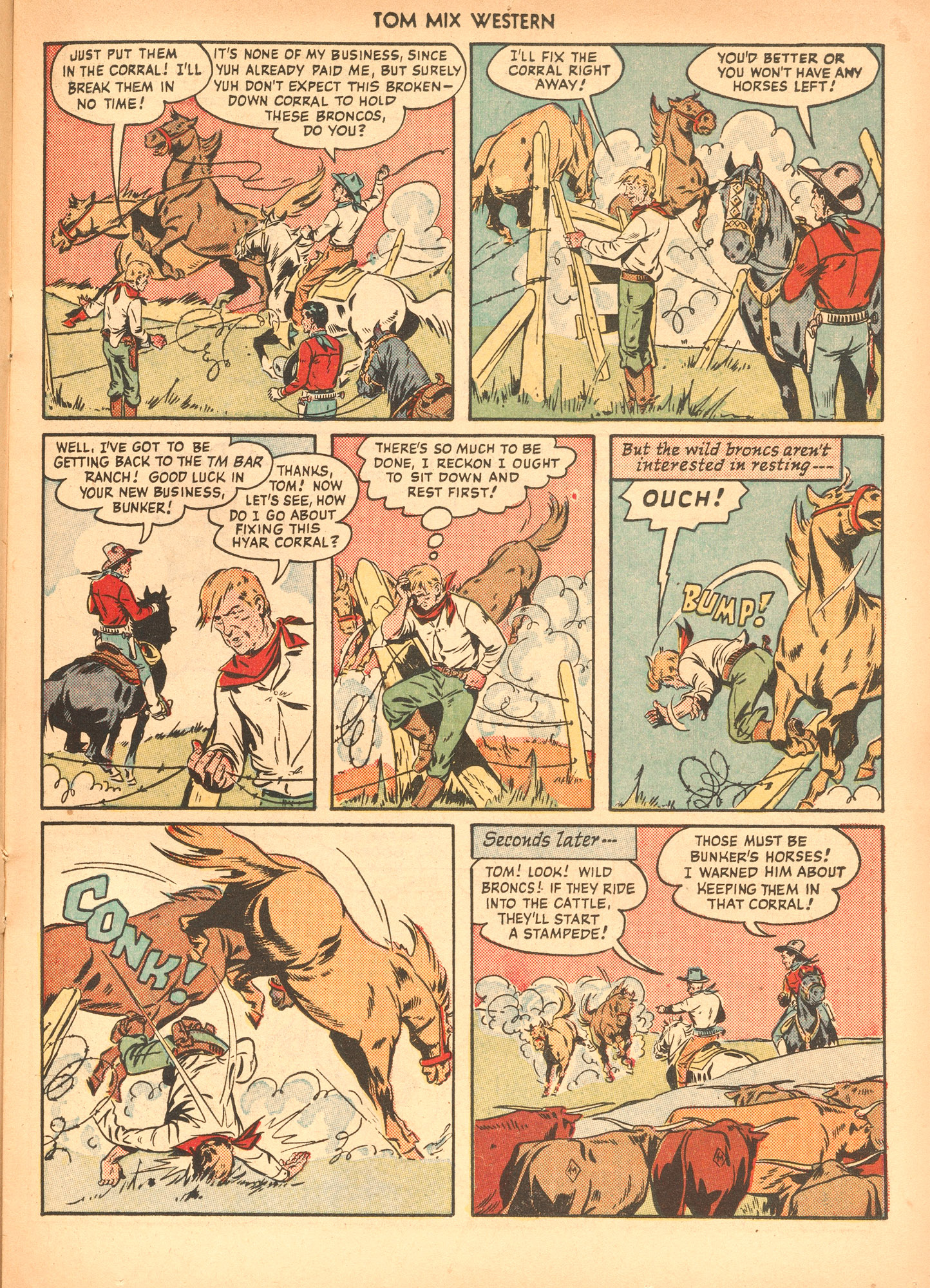 Read online Tom Mix Western (1948) comic -  Issue #36 - 23