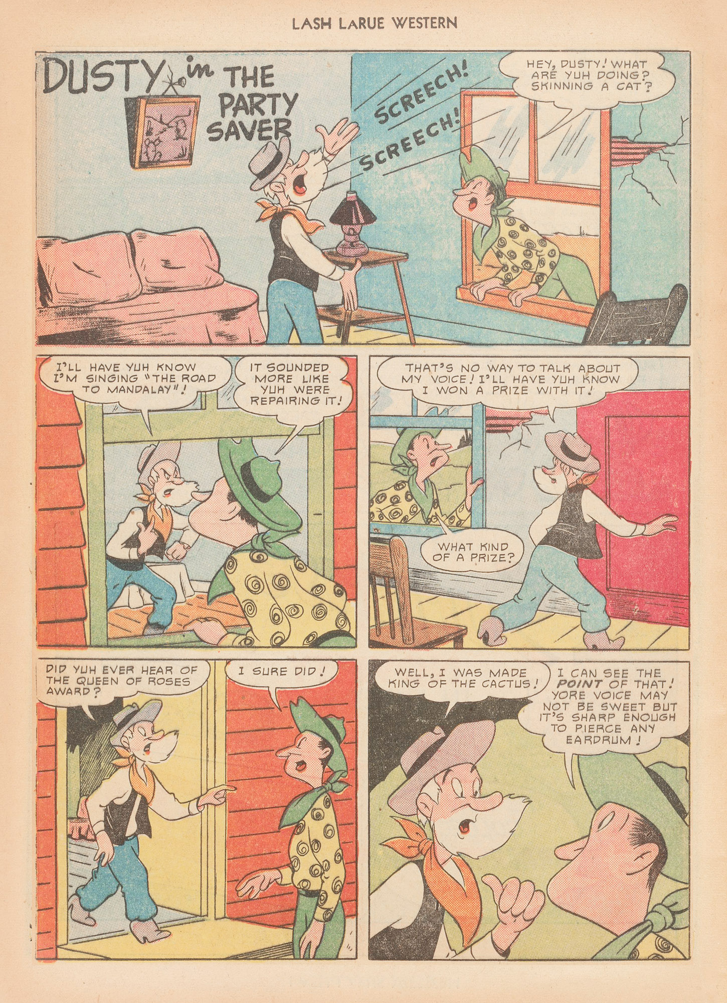 Read online Lash Larue Western (1949) comic -  Issue #12 - 36