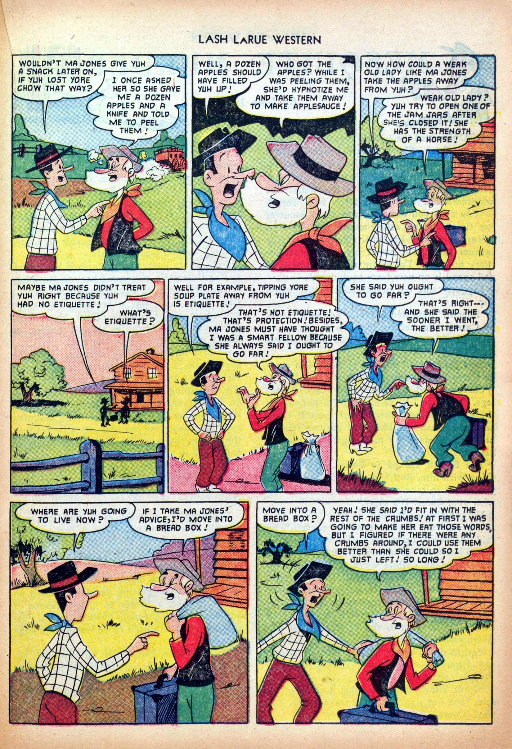 Read online Lash Larue Western (1949) comic -  Issue #26 - 23