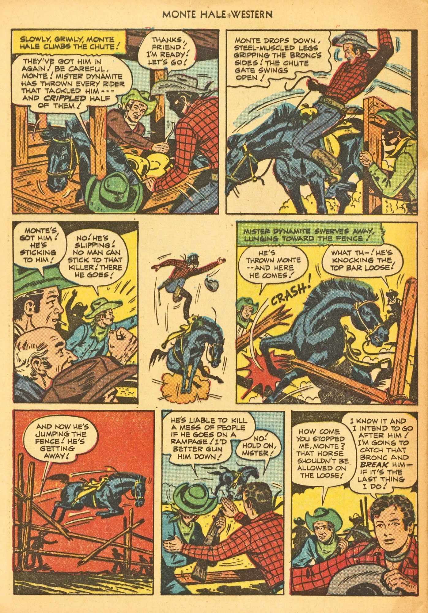 Read online Monte Hale Western comic -  Issue #66 - 28