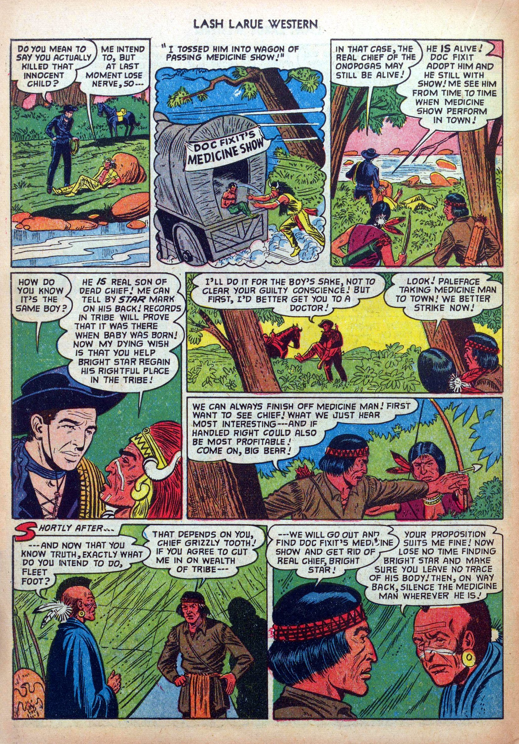 Read online Lash Larue Western (1949) comic -  Issue #33 - 22
