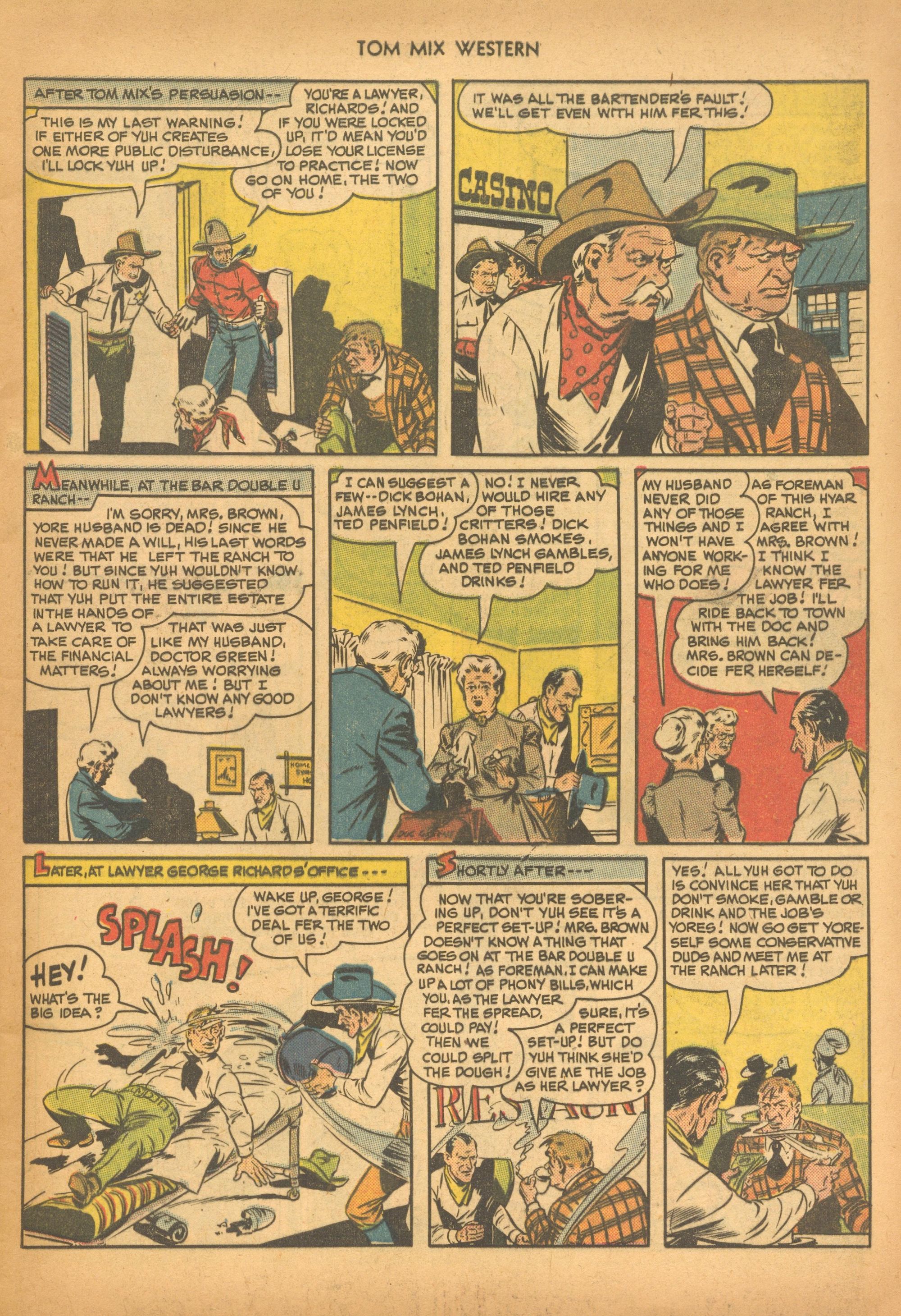 Read online Tom Mix Western (1948) comic -  Issue #28 - 5