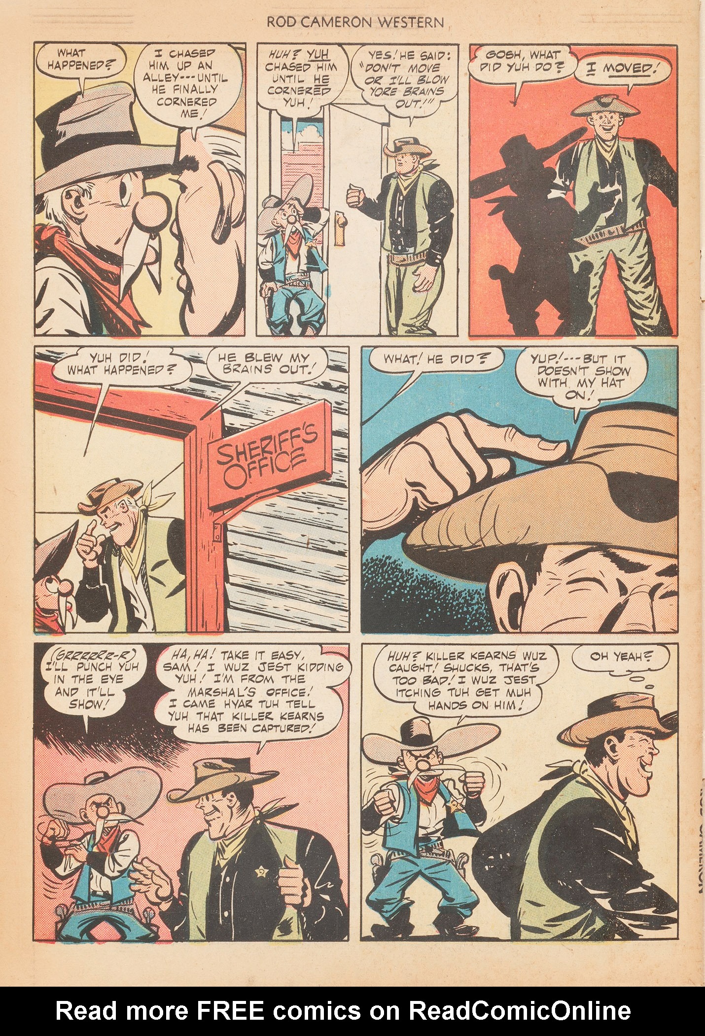 Read online Rod Cameron Western comic -  Issue #4 - 34