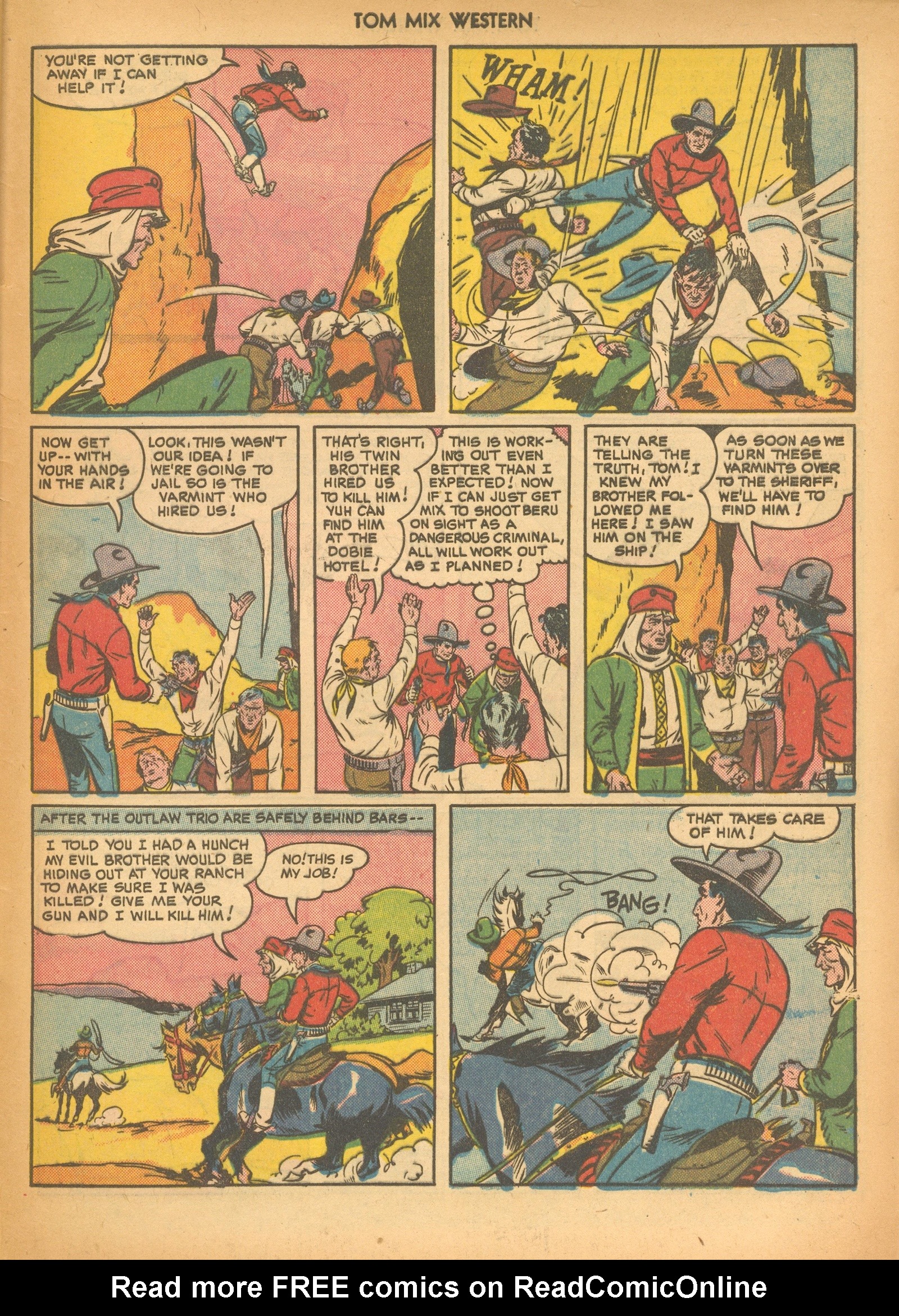 Read online Tom Mix Western (1948) comic -  Issue #33 - 49