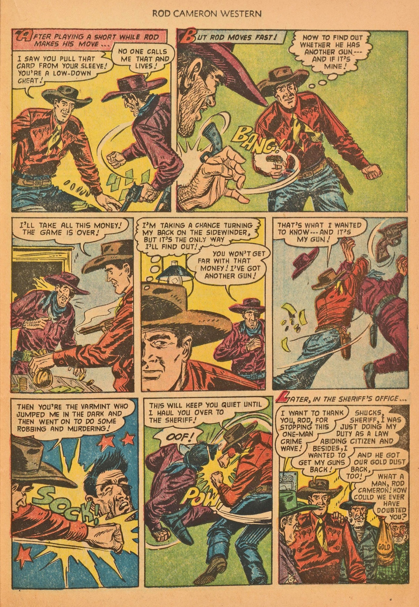 Read online Rod Cameron Western comic -  Issue #20 - 21