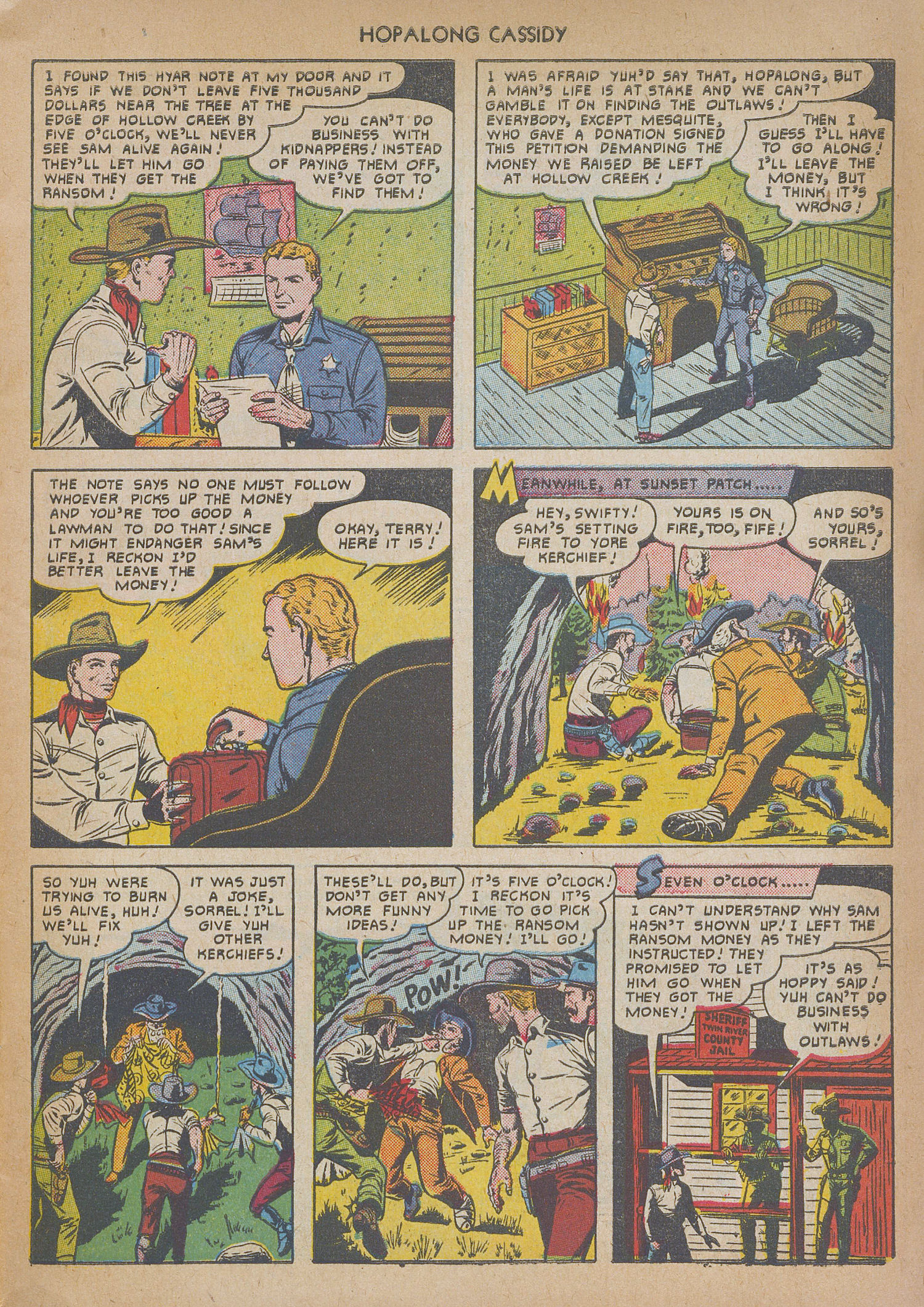 Read online Hopalong Cassidy comic -  Issue #53 - 19