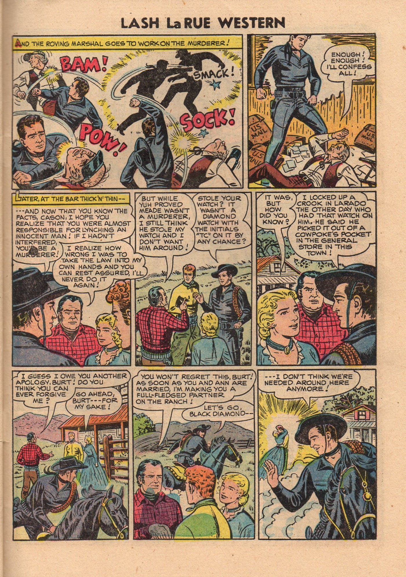 Read online Lash Larue Western (1949) comic -  Issue #50 - 31