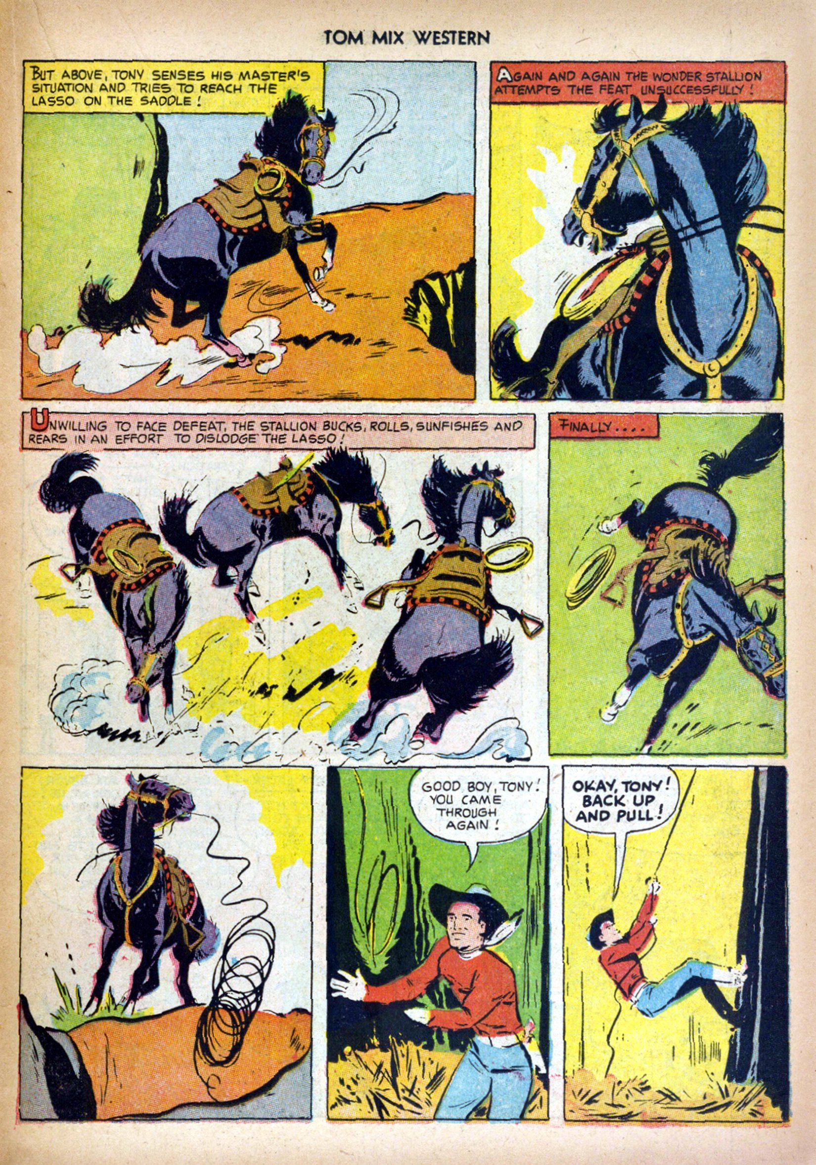 Read online Tom Mix Western (1948) comic -  Issue #58 - 15