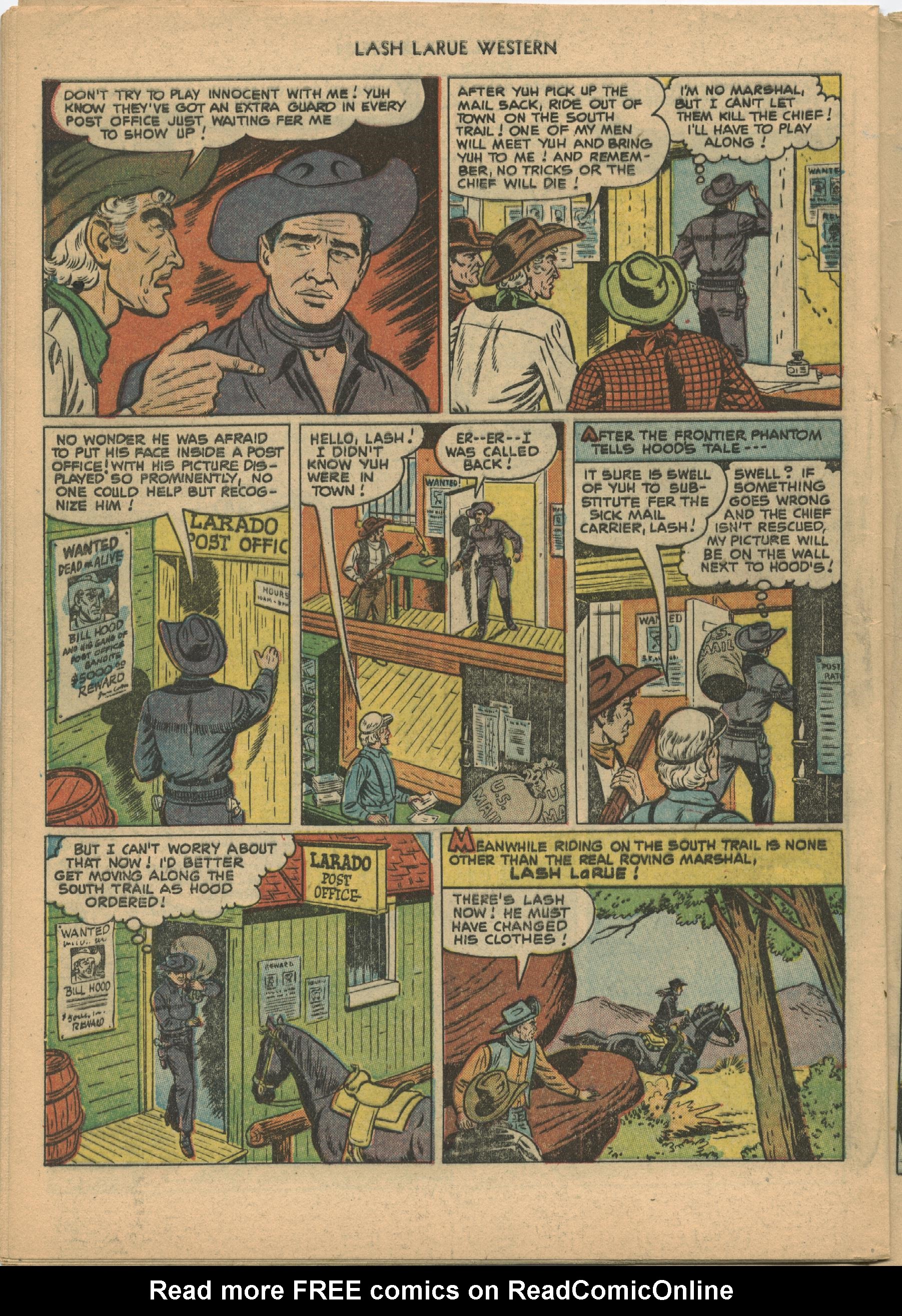 Read online Lash Larue Western (1949) comic -  Issue #21 - 28