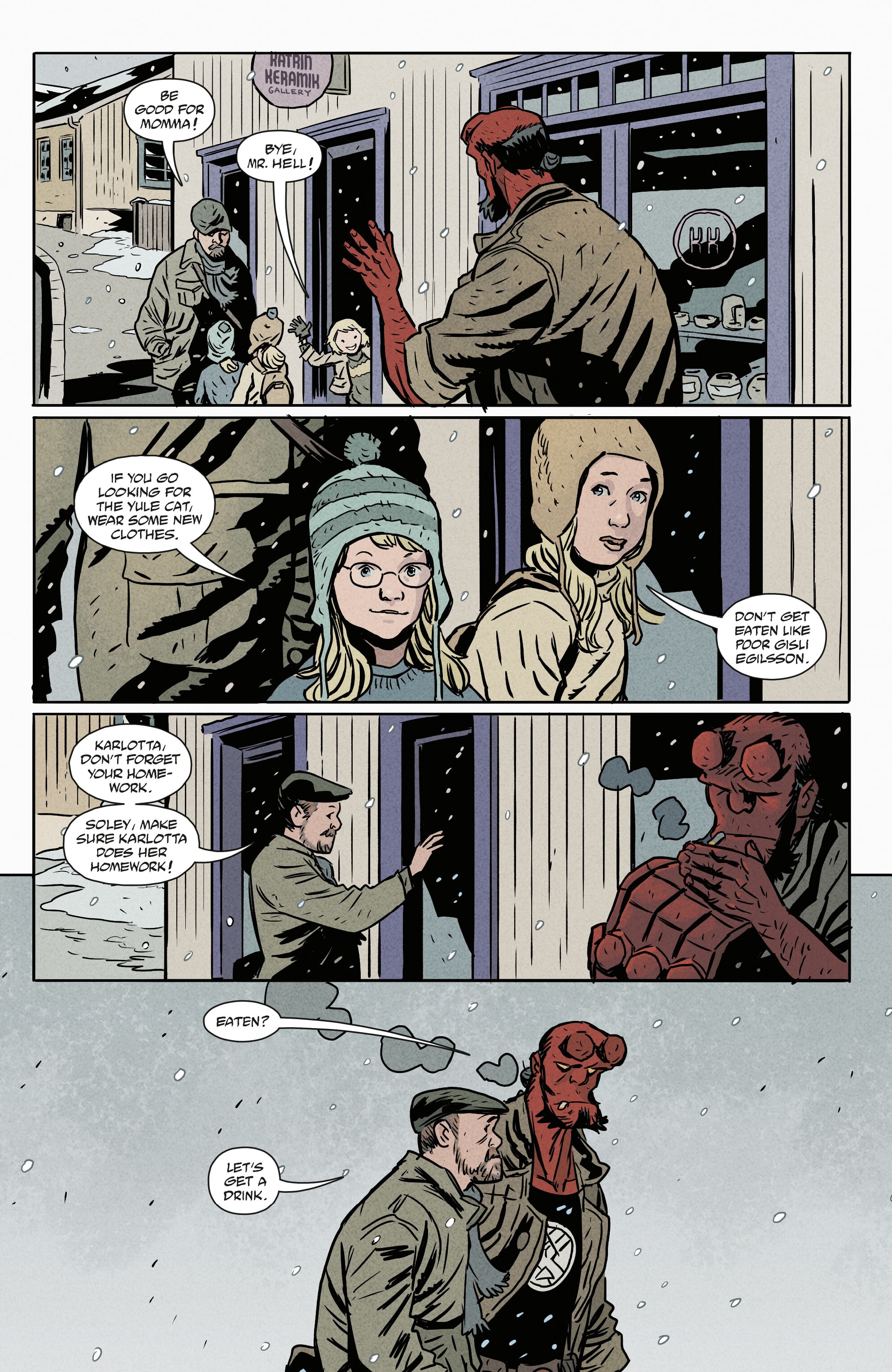 Read online Hellboy Winter Special: The Yule Cat comic -  Issue # Full - 6