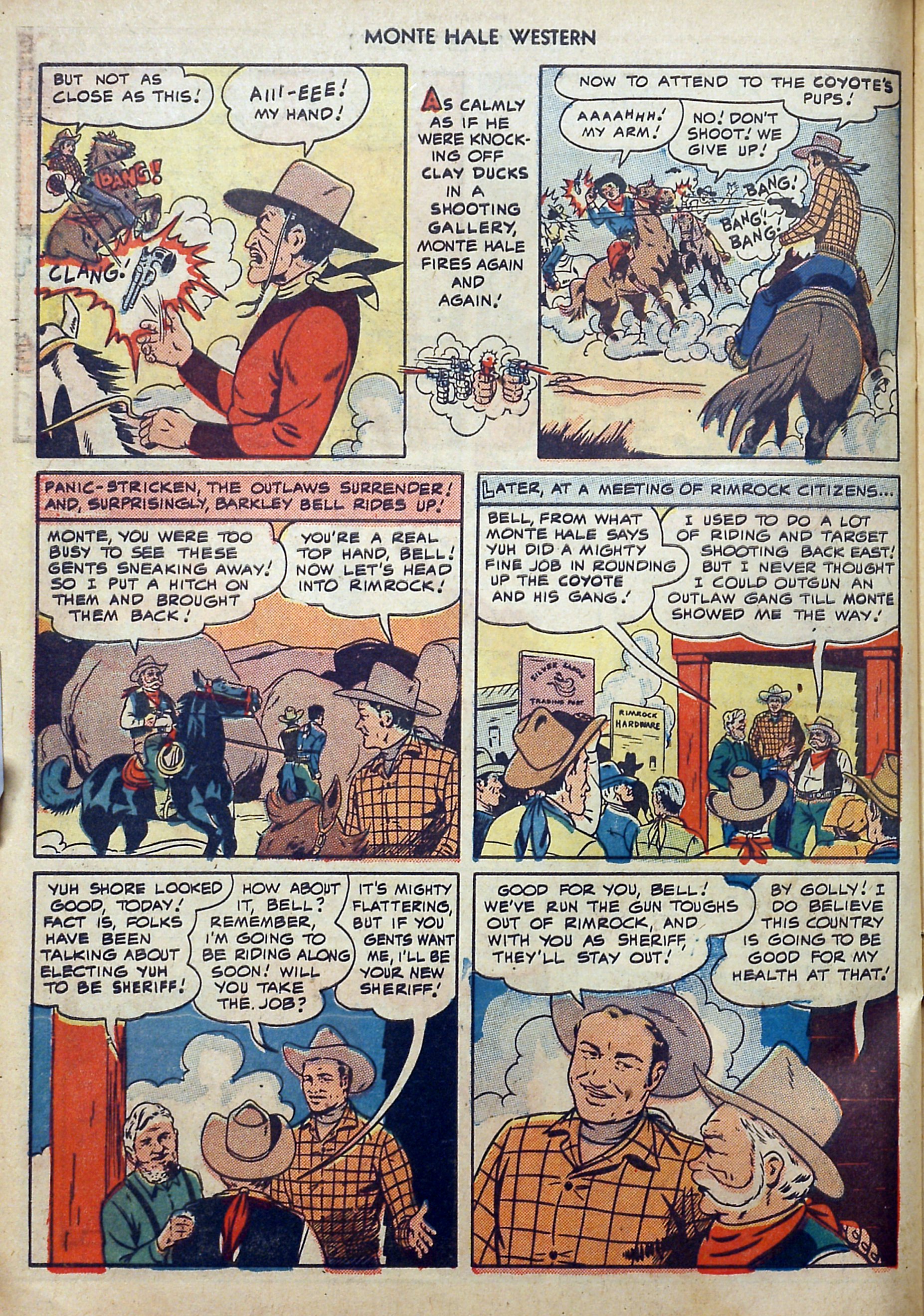 Read online Monte Hale Western comic -  Issue #40 - 32