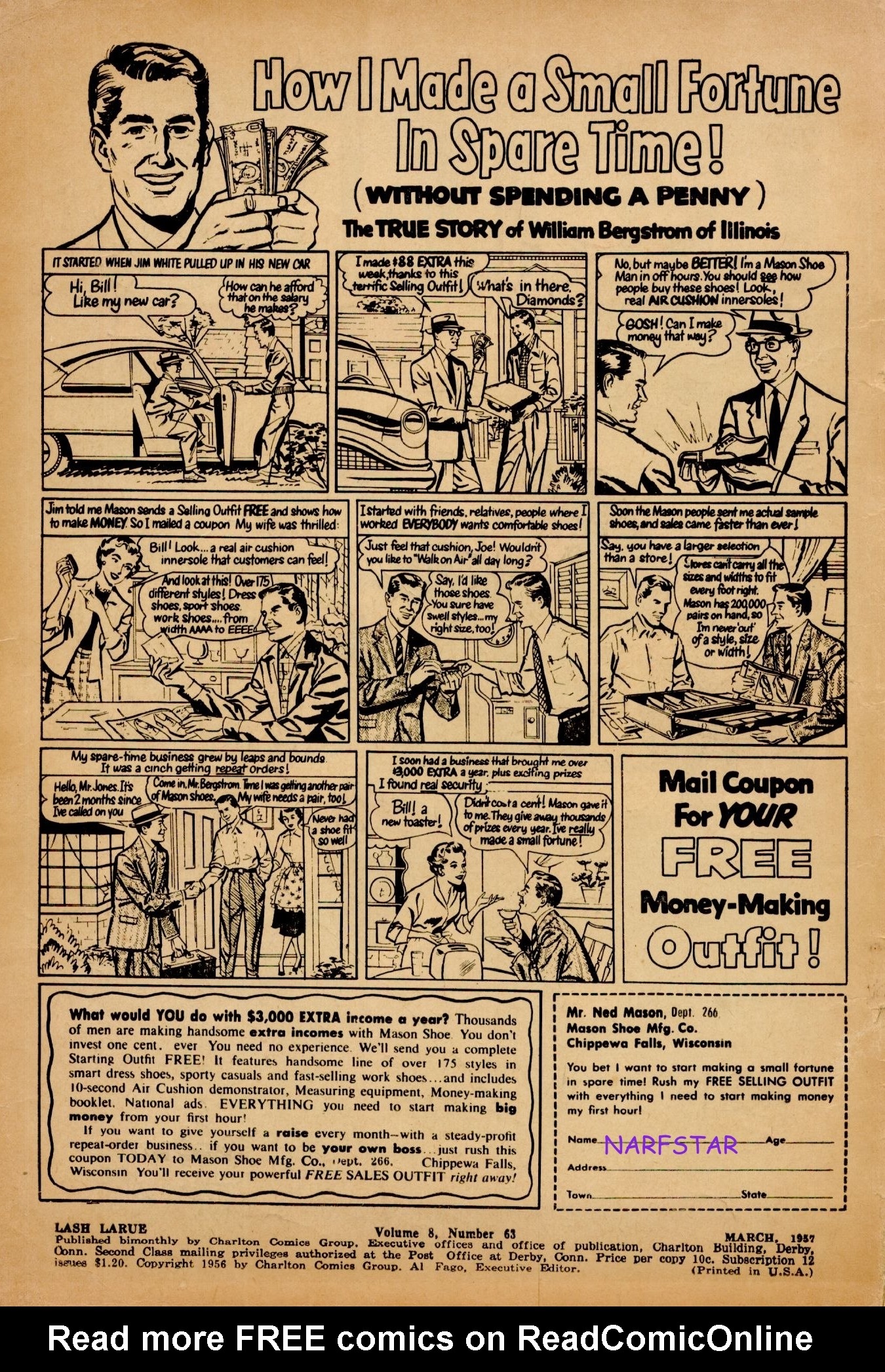 Read online Lash Larue Western (1949) comic -  Issue #63 - 2