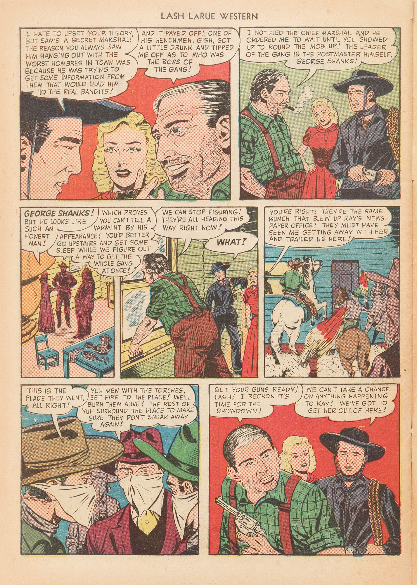 Read online Lash Larue Western (1949) comic -  Issue #10 - 46