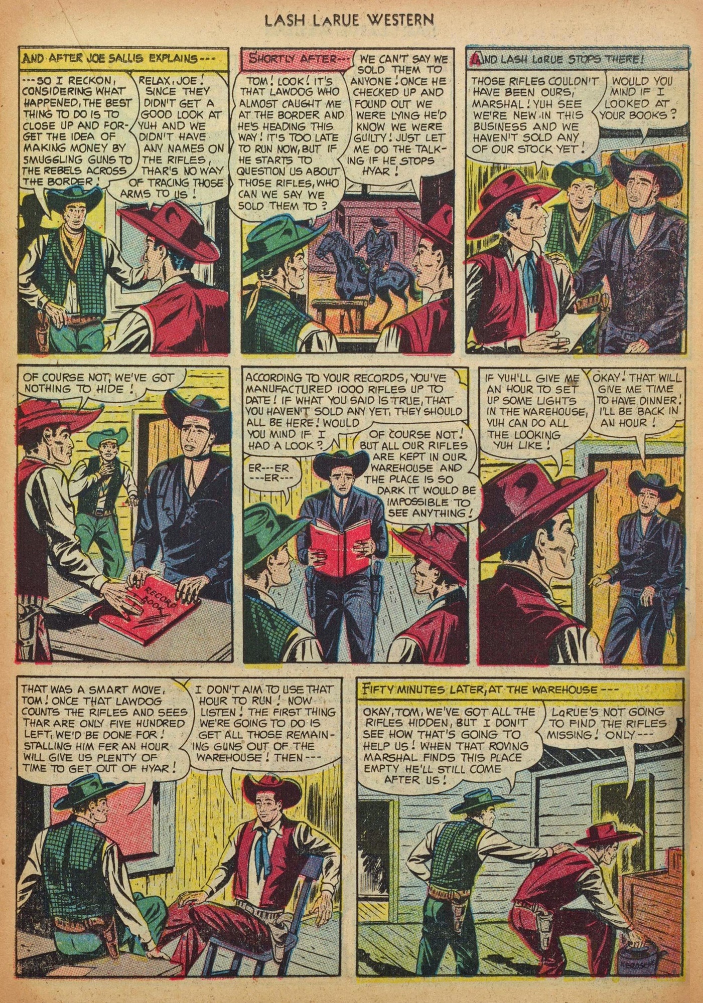 Read online Lash Larue Western (1949) comic -  Issue #37 - 15