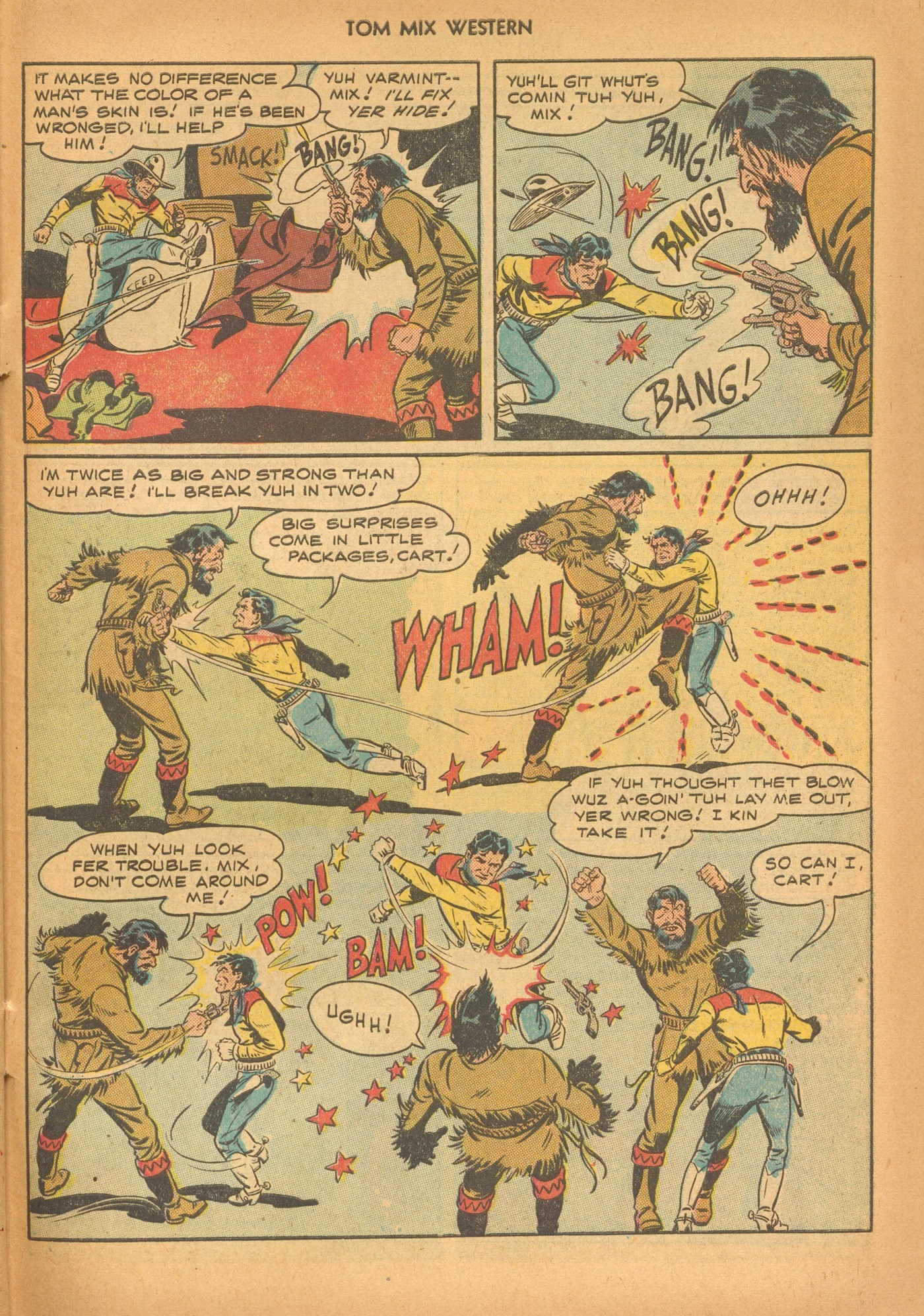 Read online Tom Mix Western (1948) comic -  Issue #6 - 47