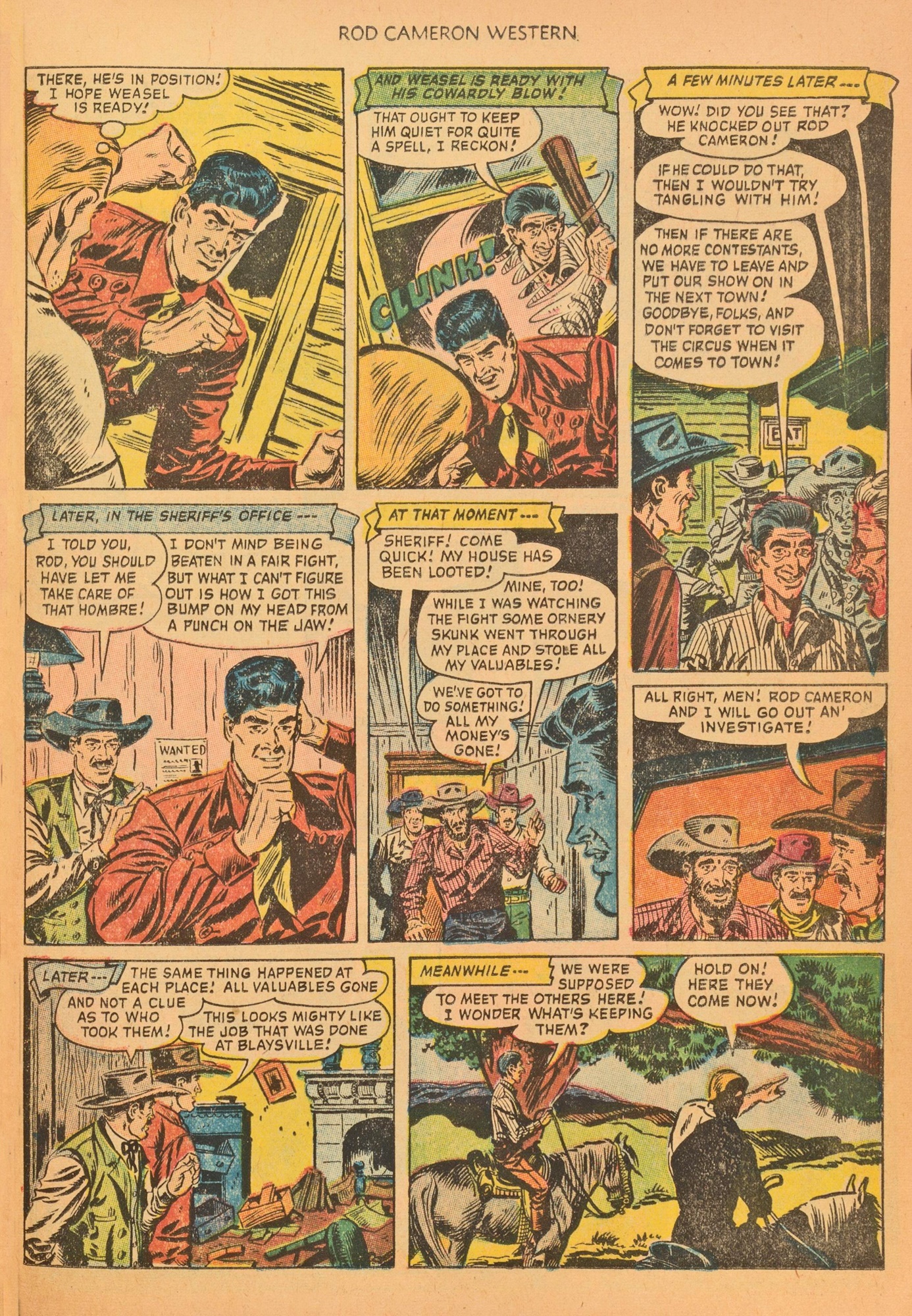 Read online Rod Cameron Western comic -  Issue #20 - 25