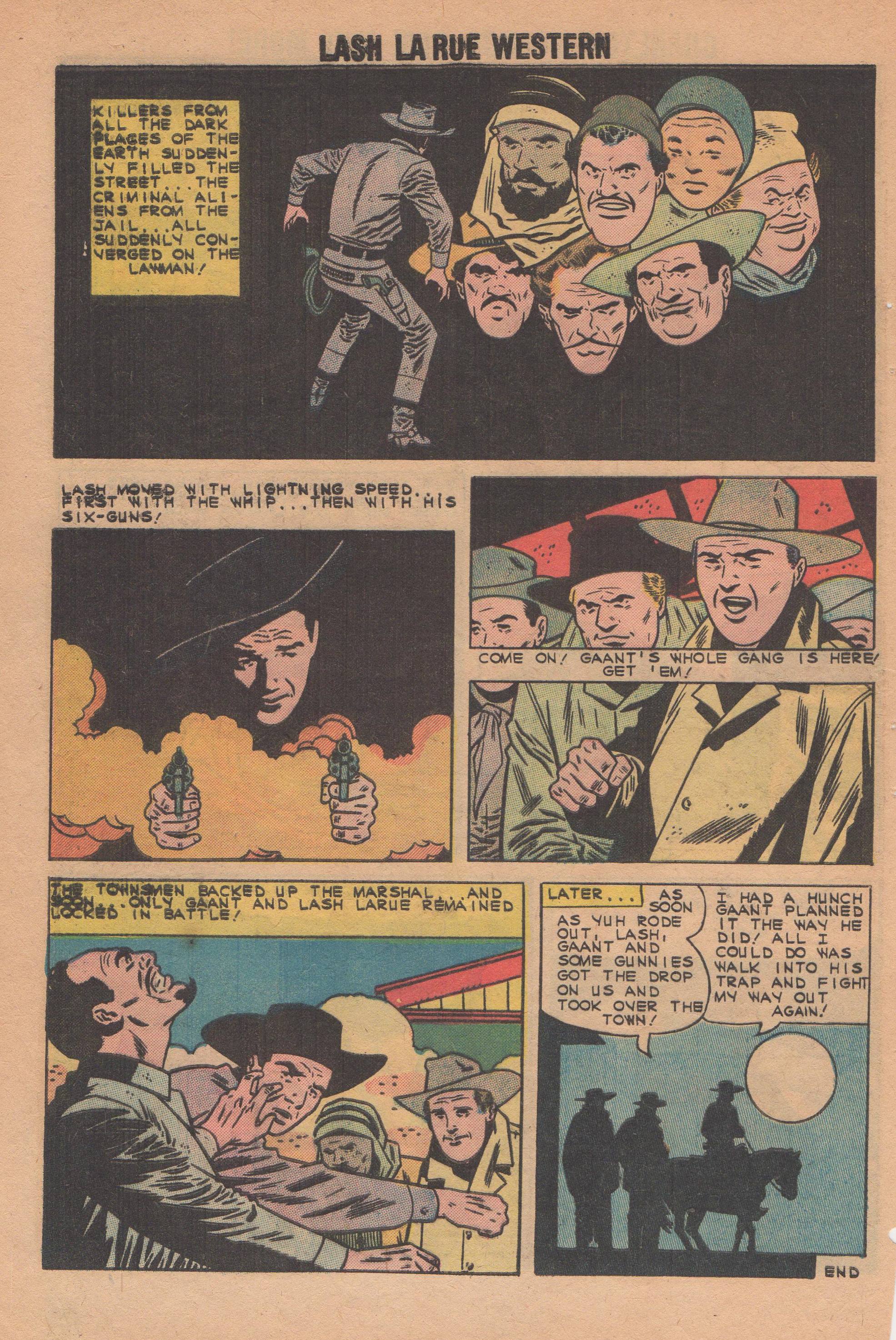 Read online Lash Larue Western (1949) comic -  Issue #82 - 8
