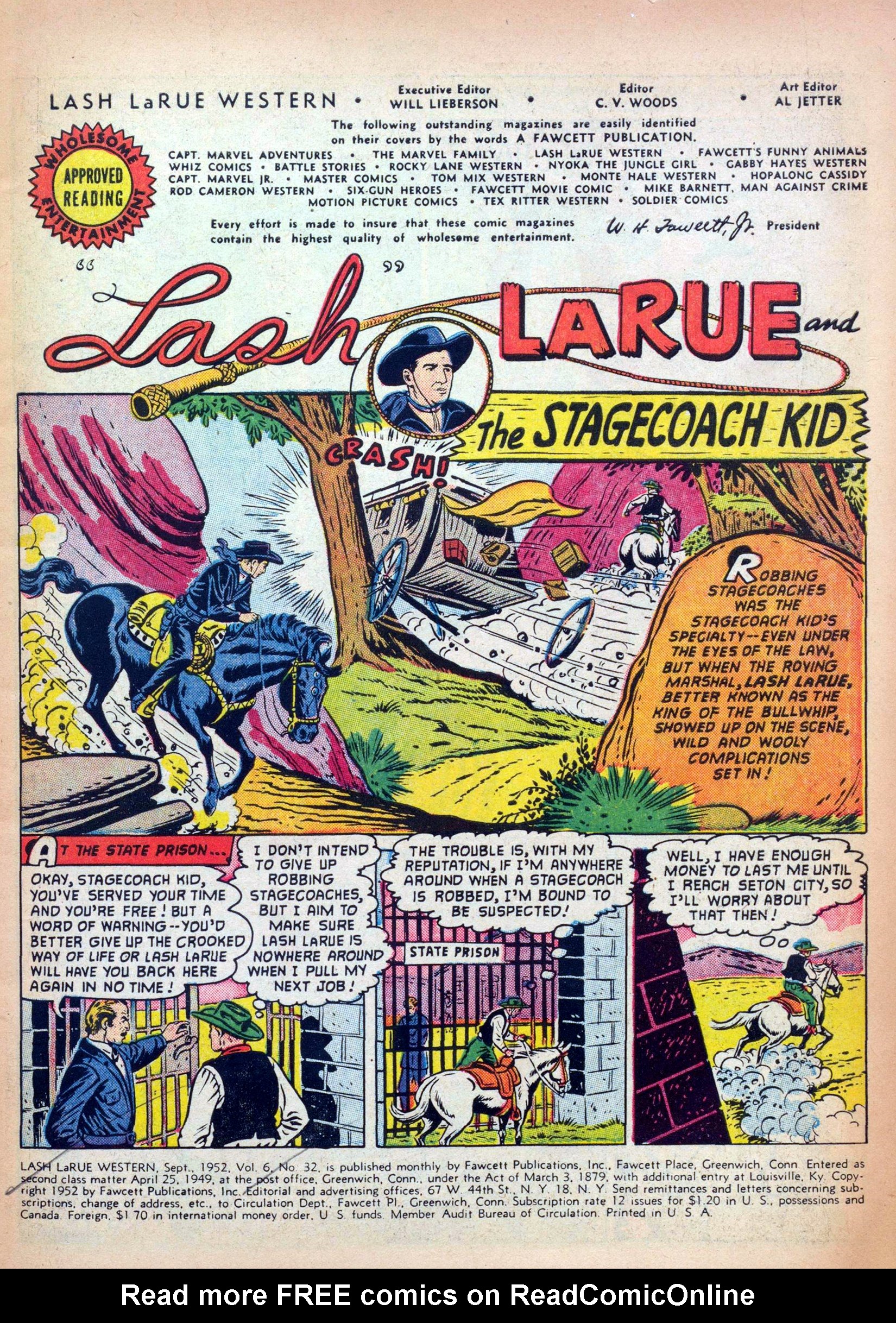 Read online Lash Larue Western (1949) comic -  Issue #32 - 3