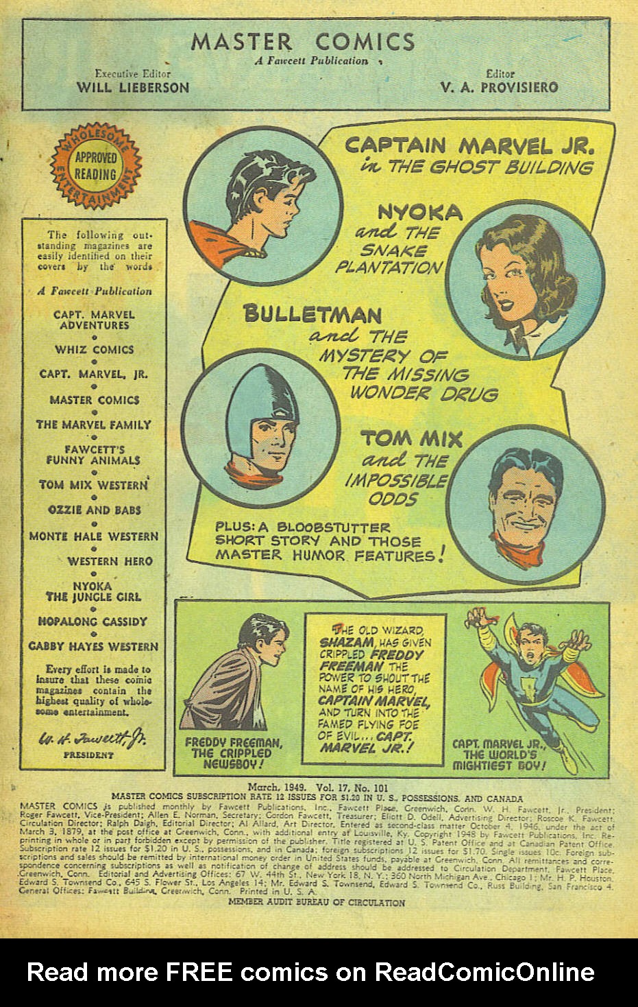 Read online Master Comics comic -  Issue #101 - 2