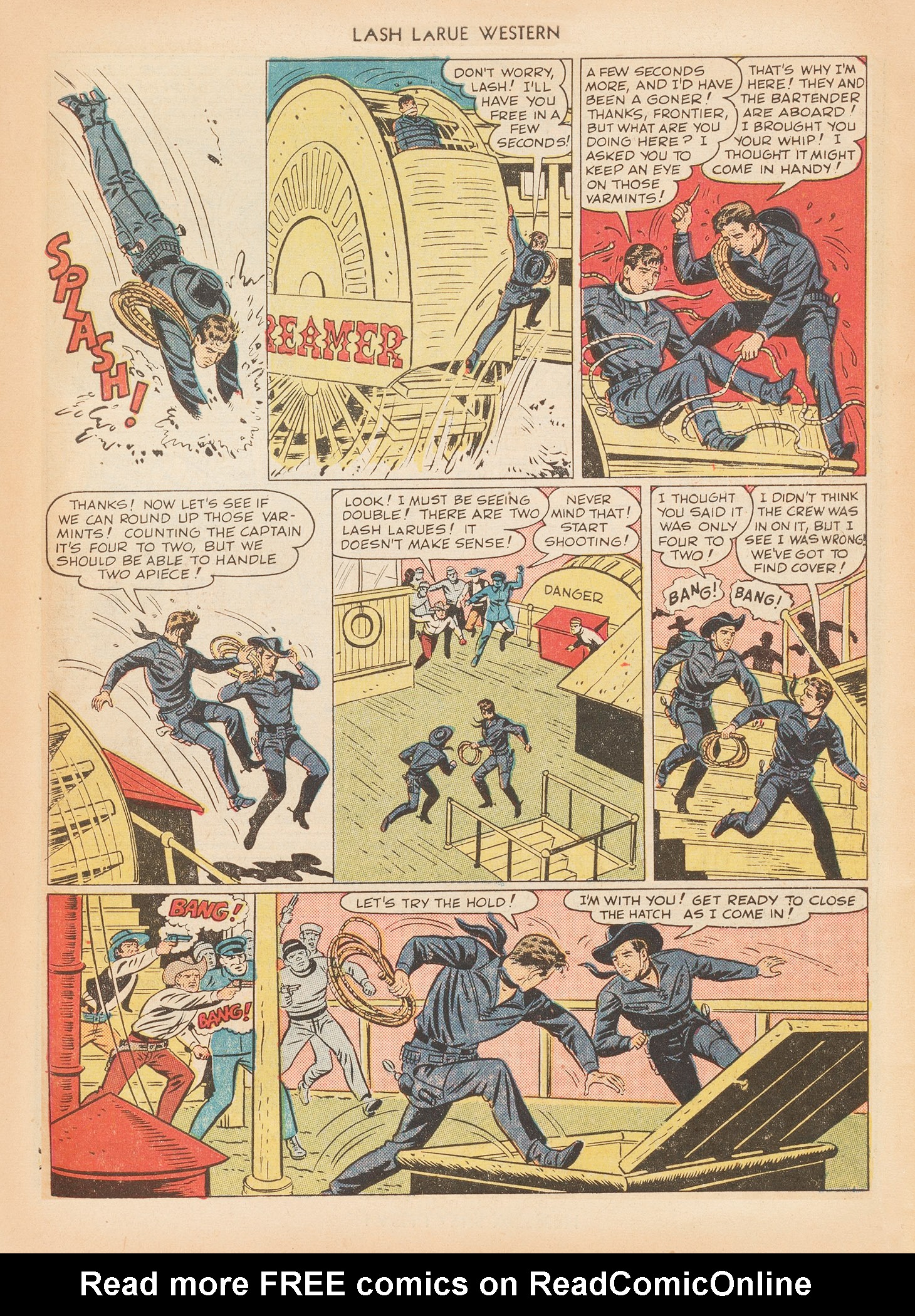Read online Lash Larue Western (1949) comic -  Issue #7 - 47
