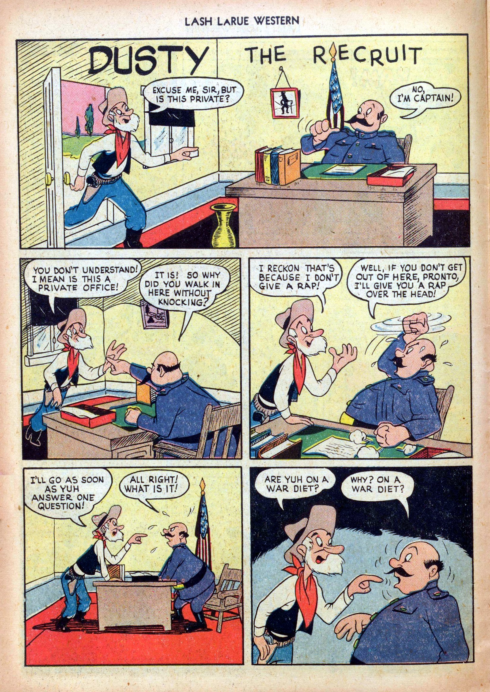 Read online Lash Larue Western (1949) comic -  Issue #4 - 14