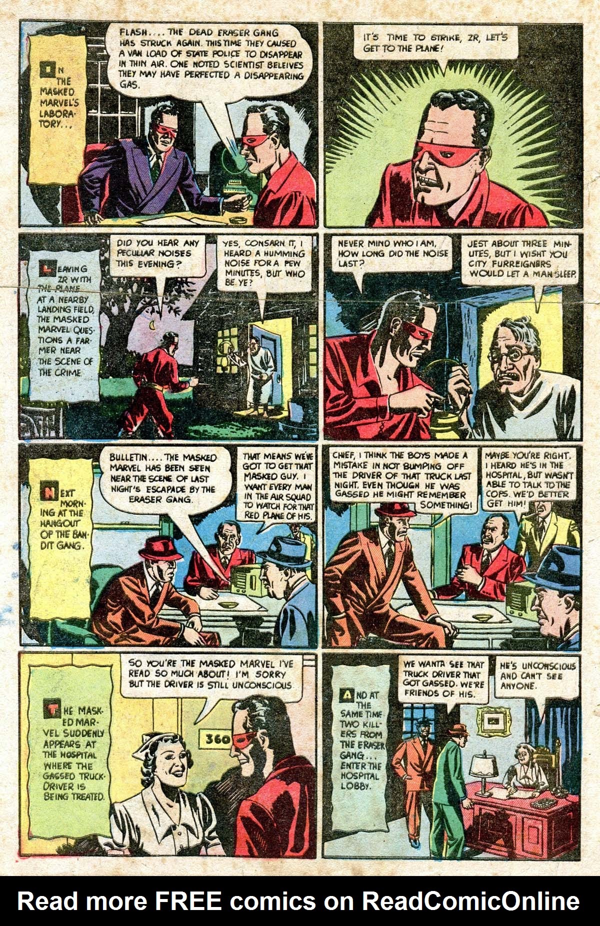 Read online Masked Marvel comic -  Issue #2 - 6