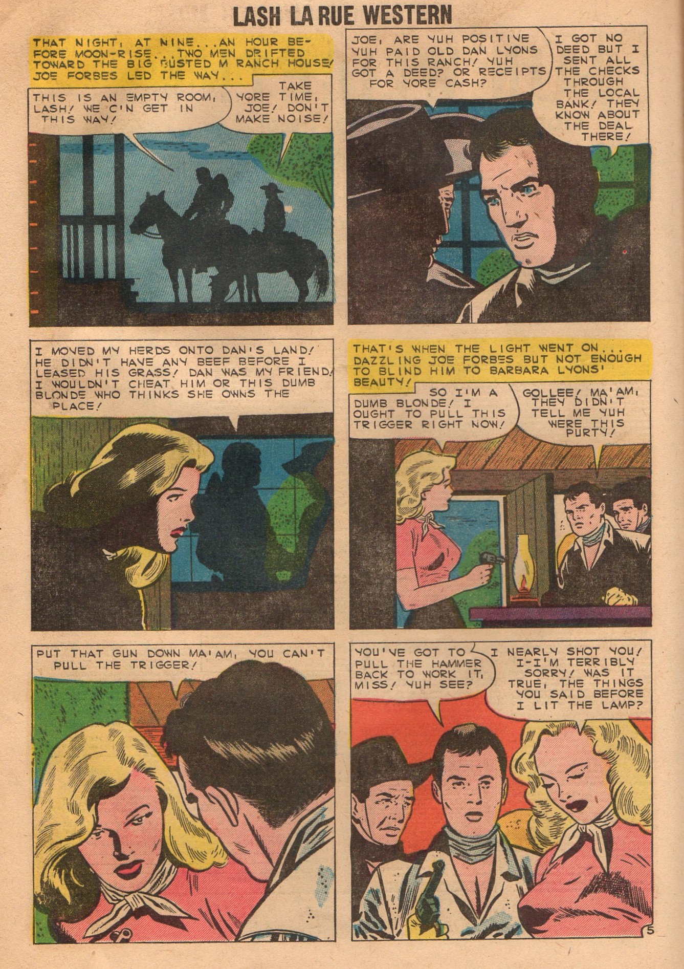 Read online Lash Larue Western (1949) comic -  Issue #77 - 16