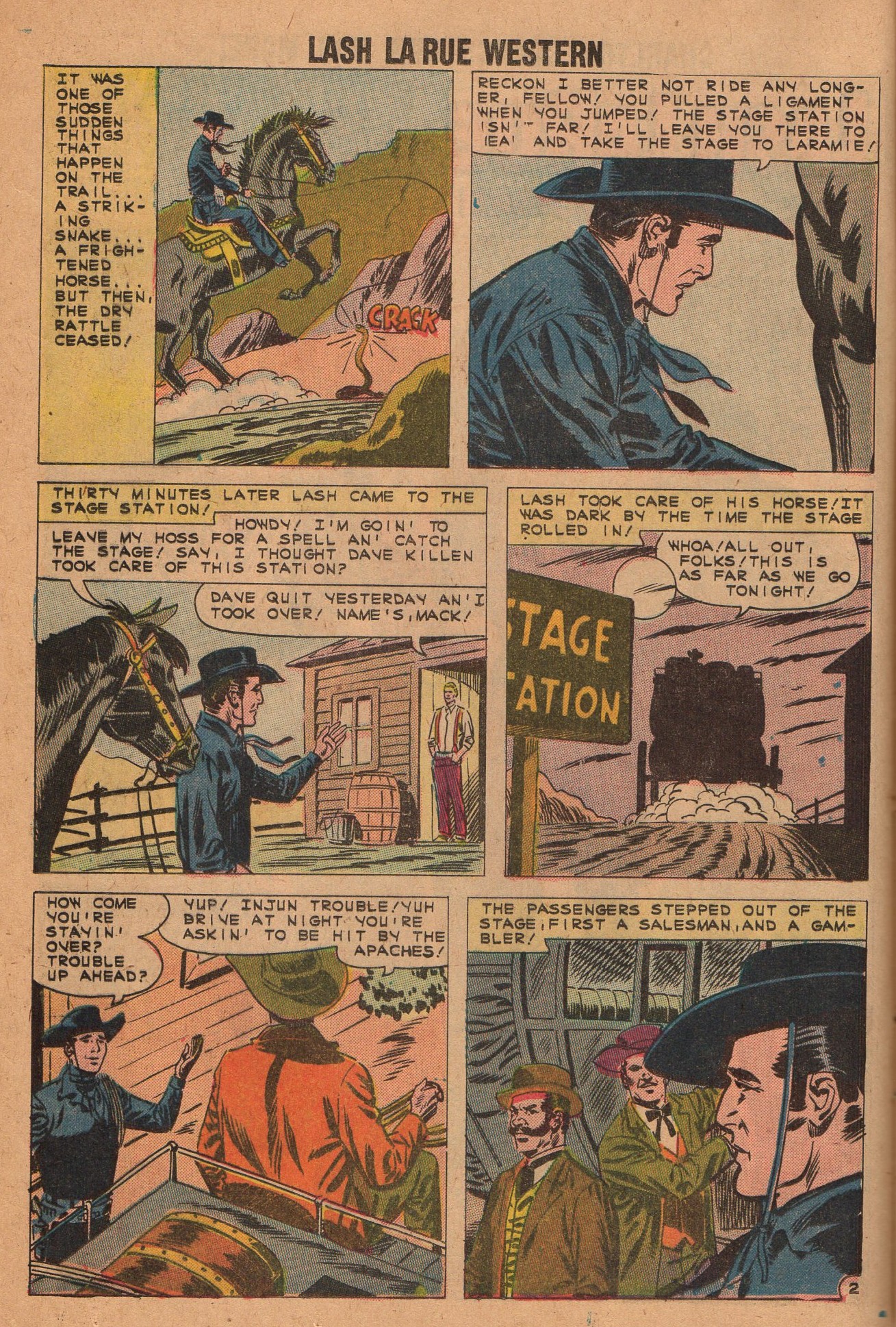 Read online Lash Larue Western (1949) comic -  Issue #83 - 12