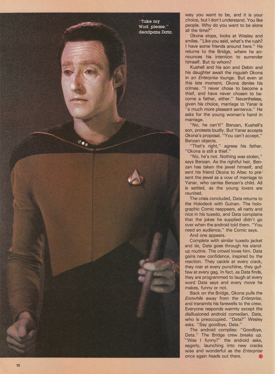 Read online Star Trek The Next Generation (1990) comic -  Issue #17 - 12