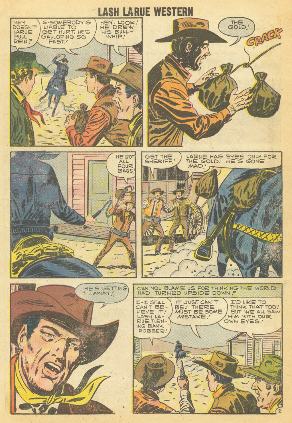 Read online Lash Larue Western (1949) comic -  Issue #68 - 28