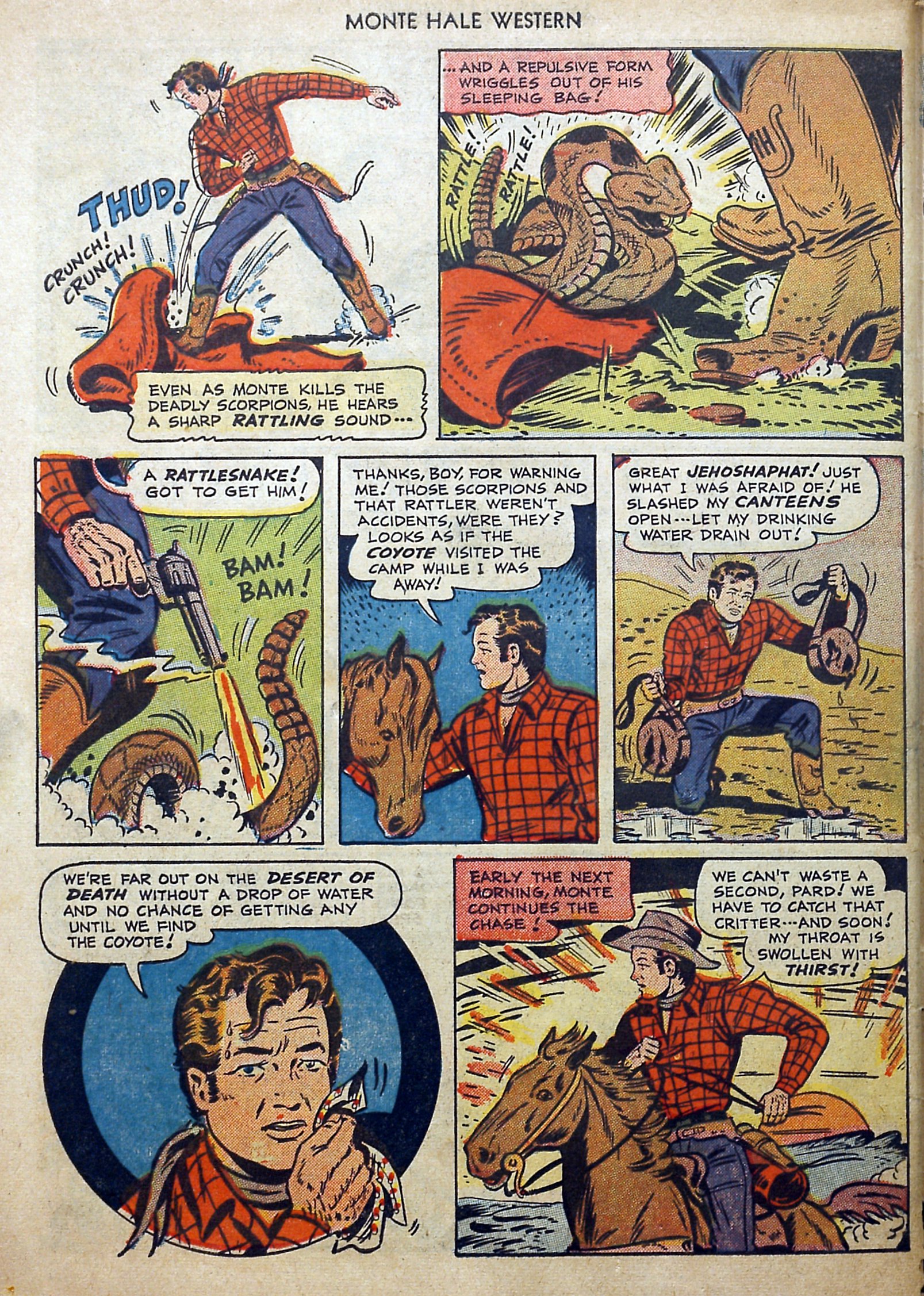 Read online Monte Hale Western comic -  Issue #46 - 46