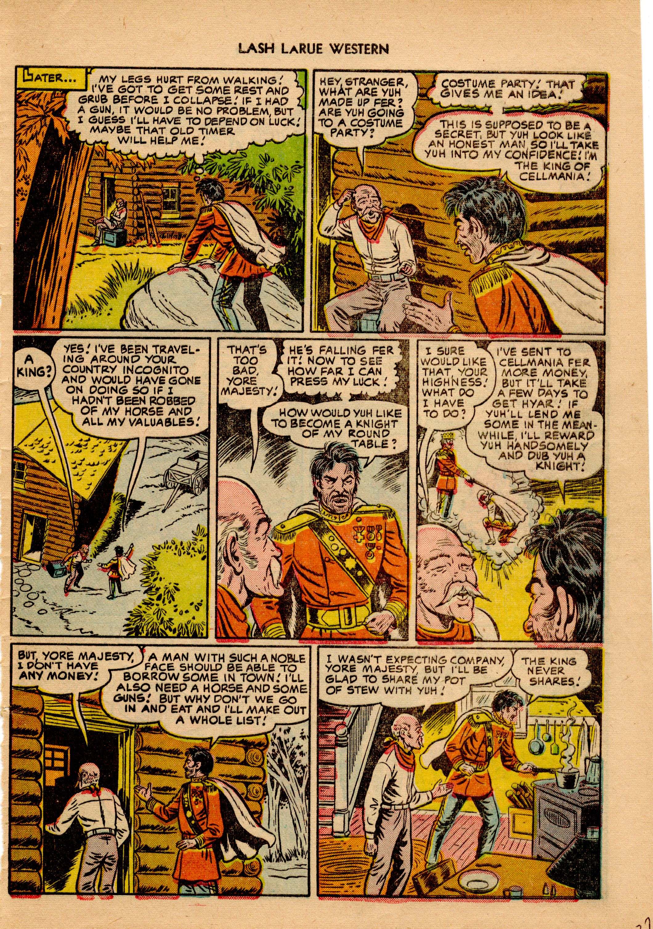 Read online Lash Larue Western (1949) comic -  Issue #18 - 28